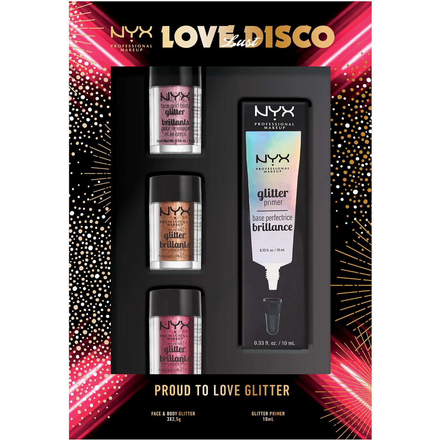 NYX Professional Makeup Proud to Love Glitter Sparkly Christmas Gift