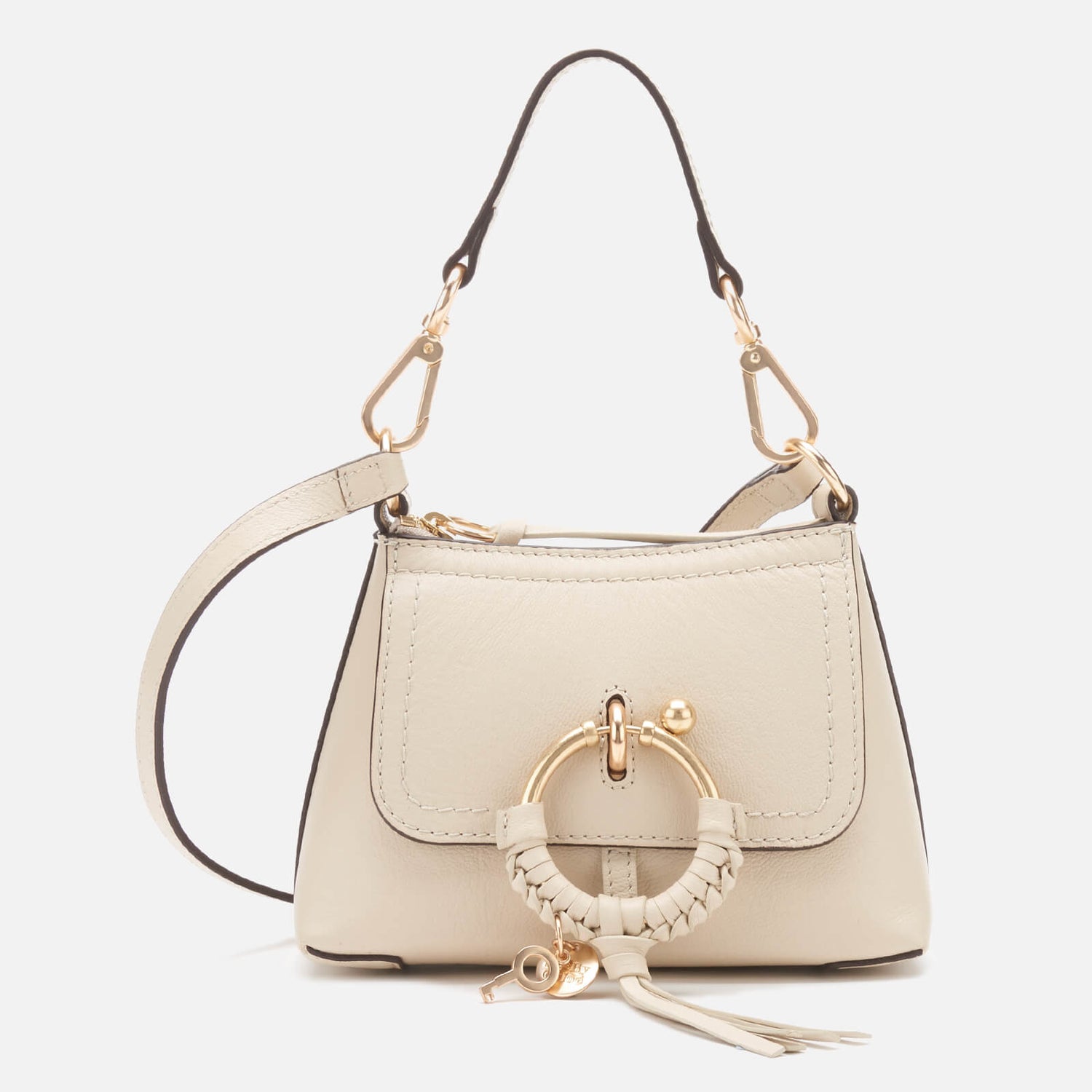 See by Chloé Women's Mini Joan Leather Cross Body Bag Cement Beige