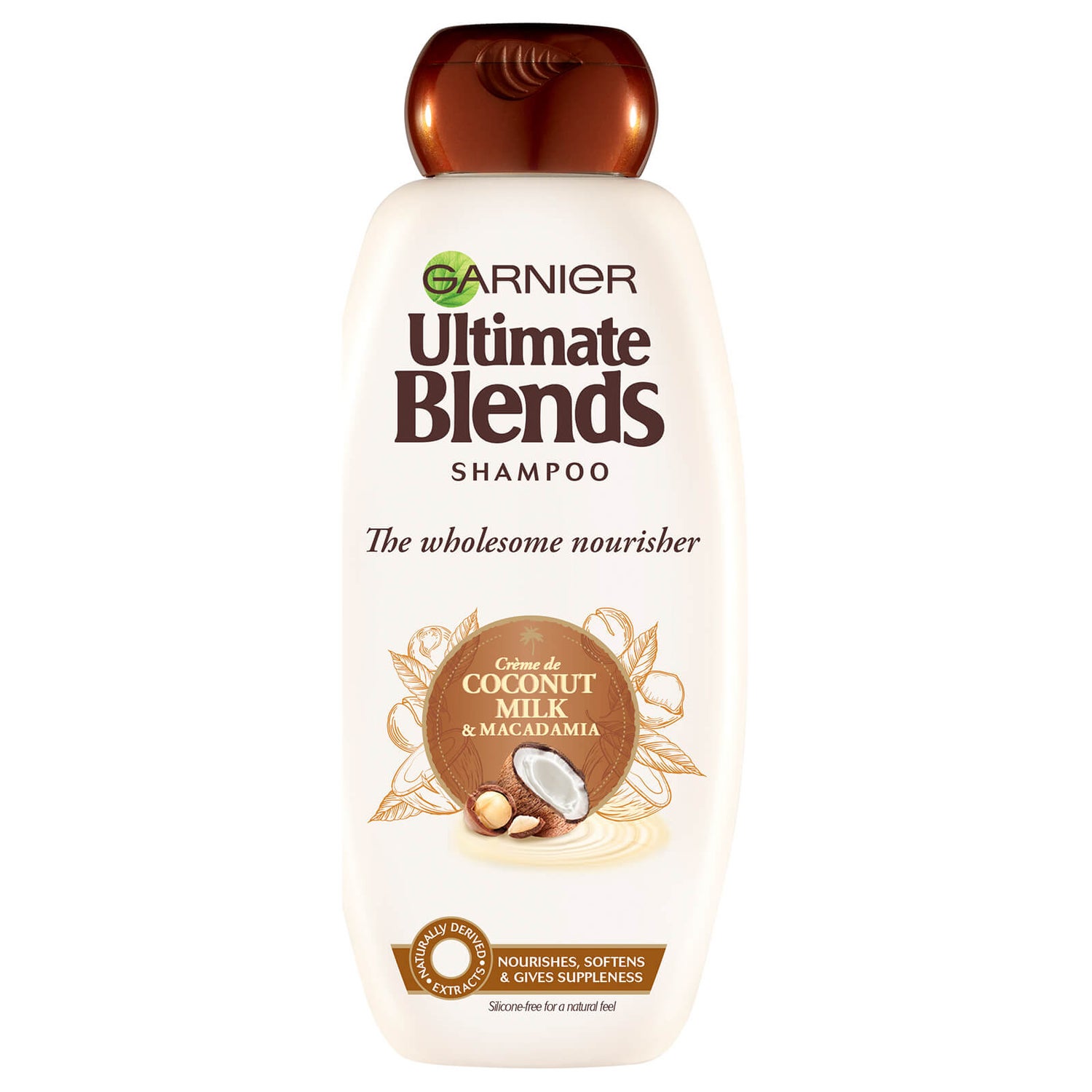 Garnier Ultimate Blends Coconut Milk Dry Hair Shampoo 360ml LOOKFANTASTIC