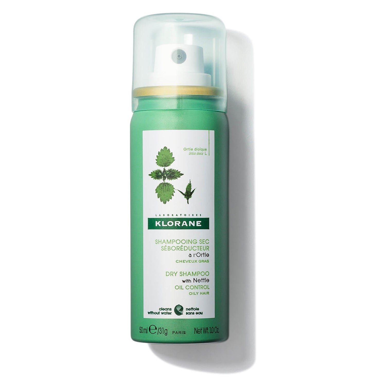 Klorane Dry Shampoo with Nettle Travel Size - Oil Control 1oz