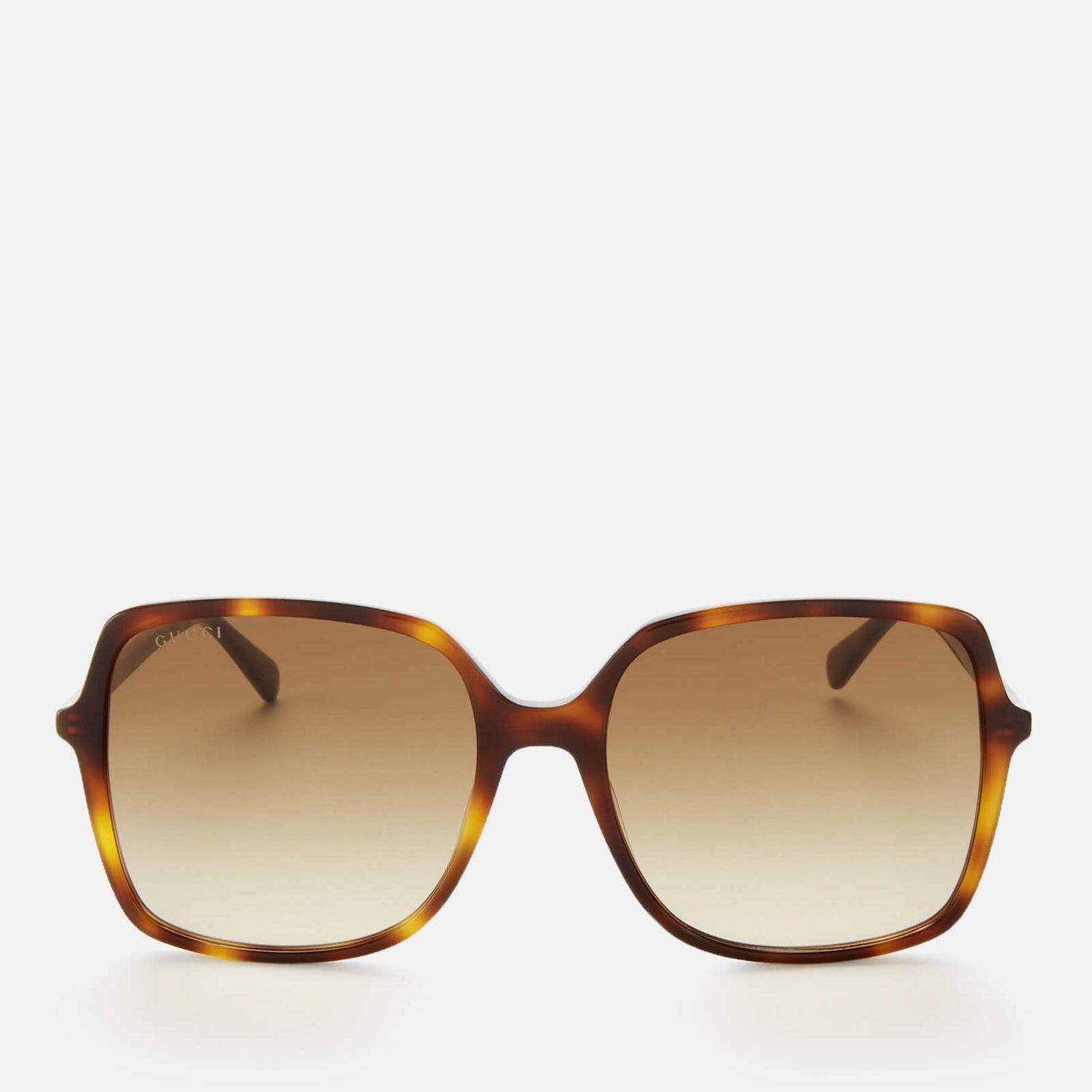 Gucci Women's Oversized Square Frame Acetate Sunglasses - Havana - Free ...