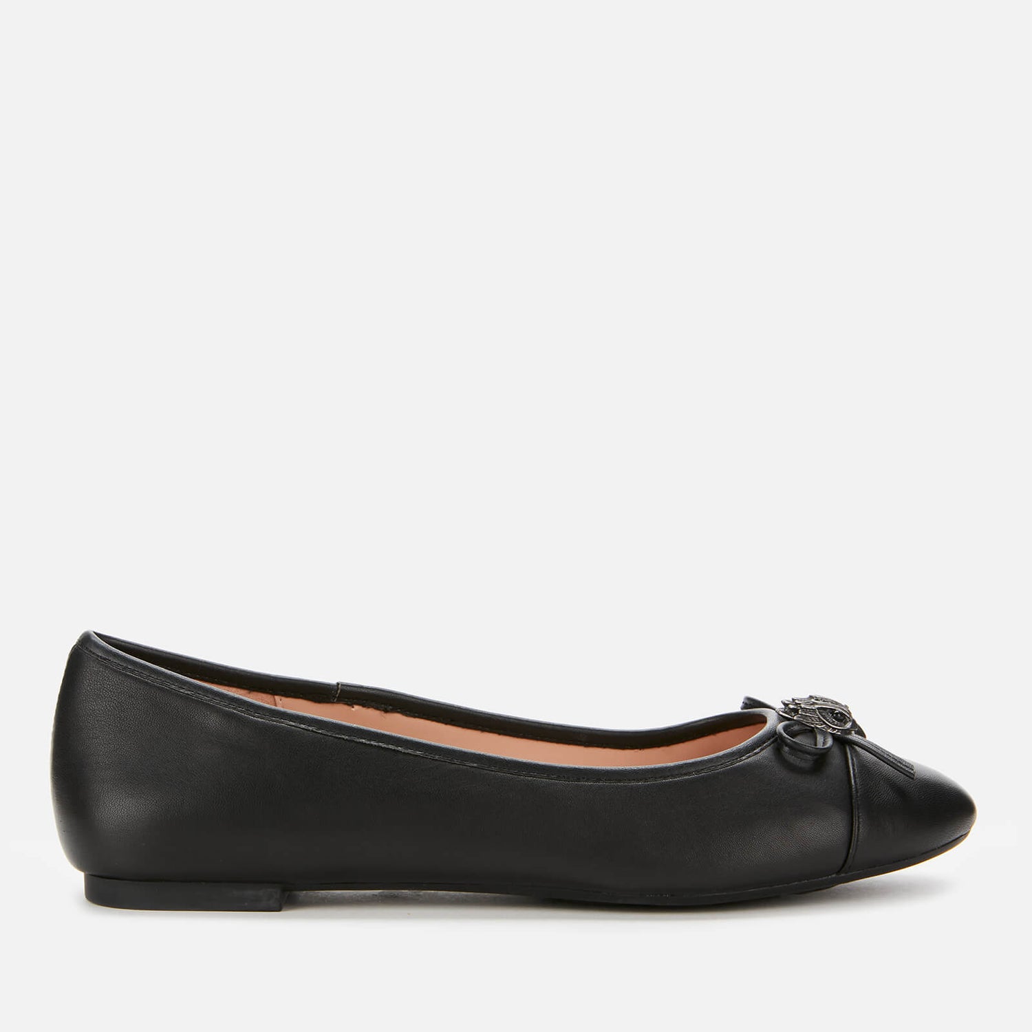 Kurt Geiger London Women's Esme Leather Ballet Flats - Black | TheHut.com