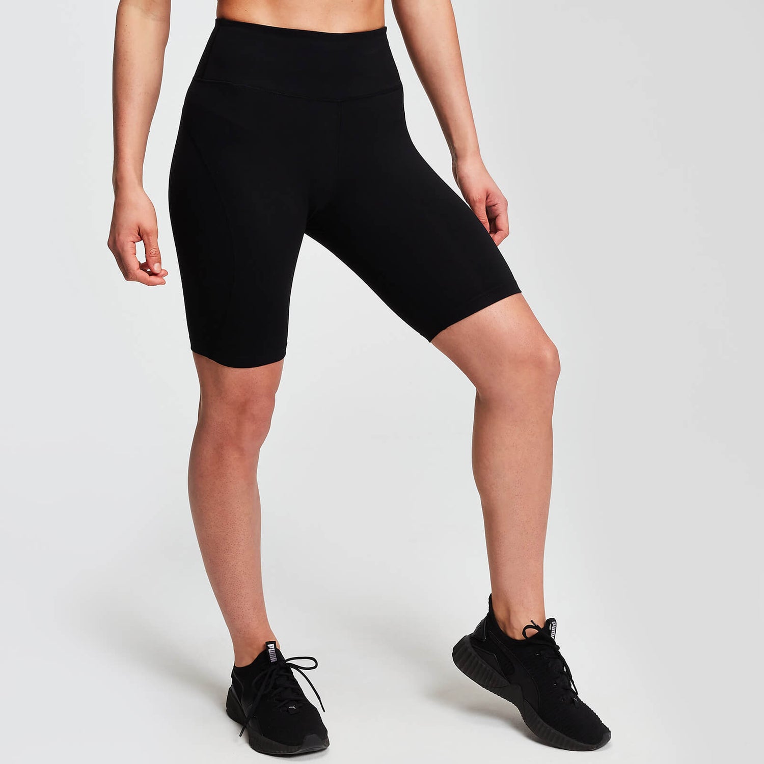 black cycling shorts high waisted