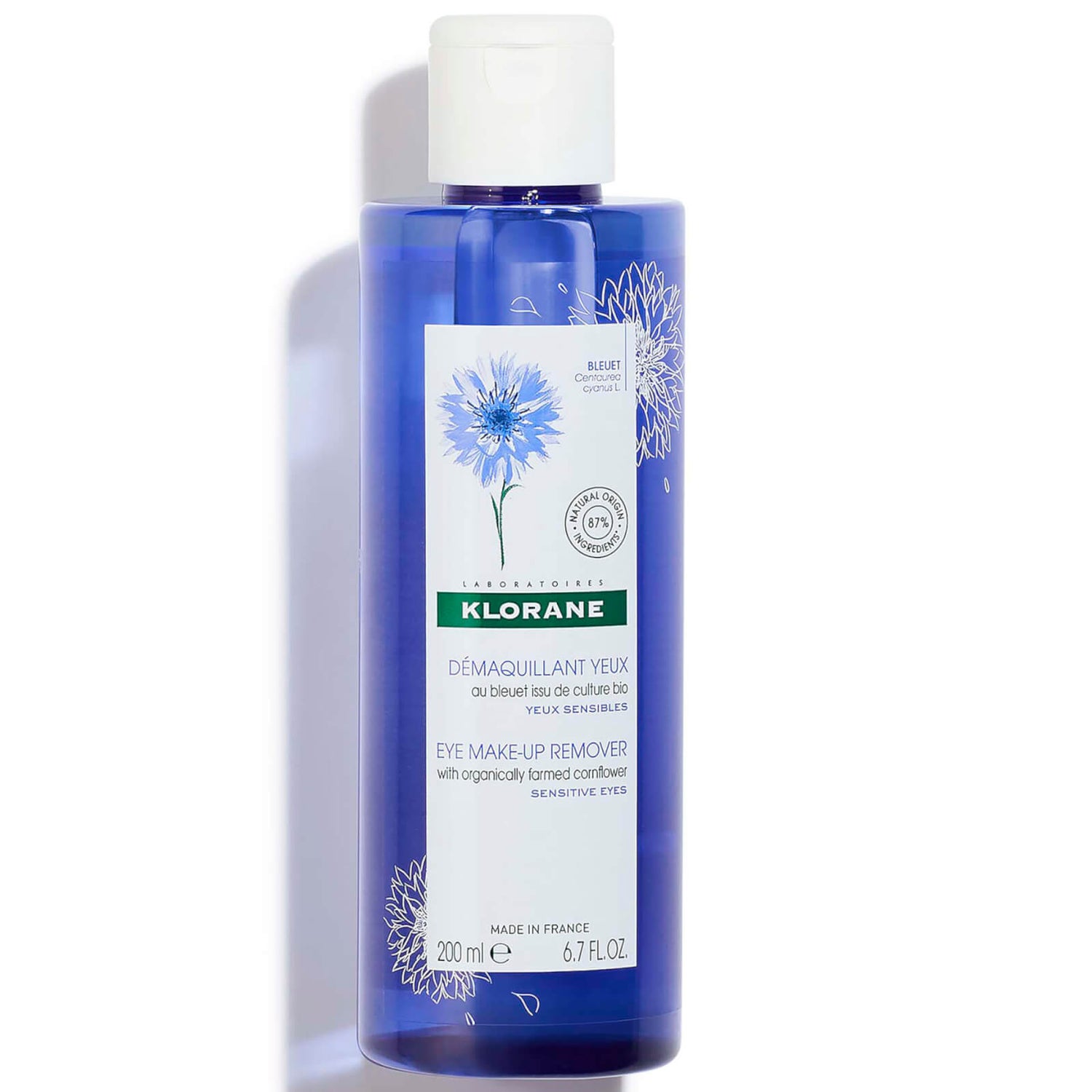 KLORANE Soothing Eye Makeup Remover with Organic Cornflower for