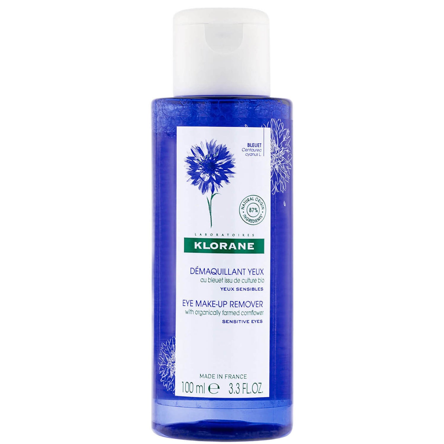 KLORANE Soothing Eye Makeup Remover with Organic Cornflower for ...