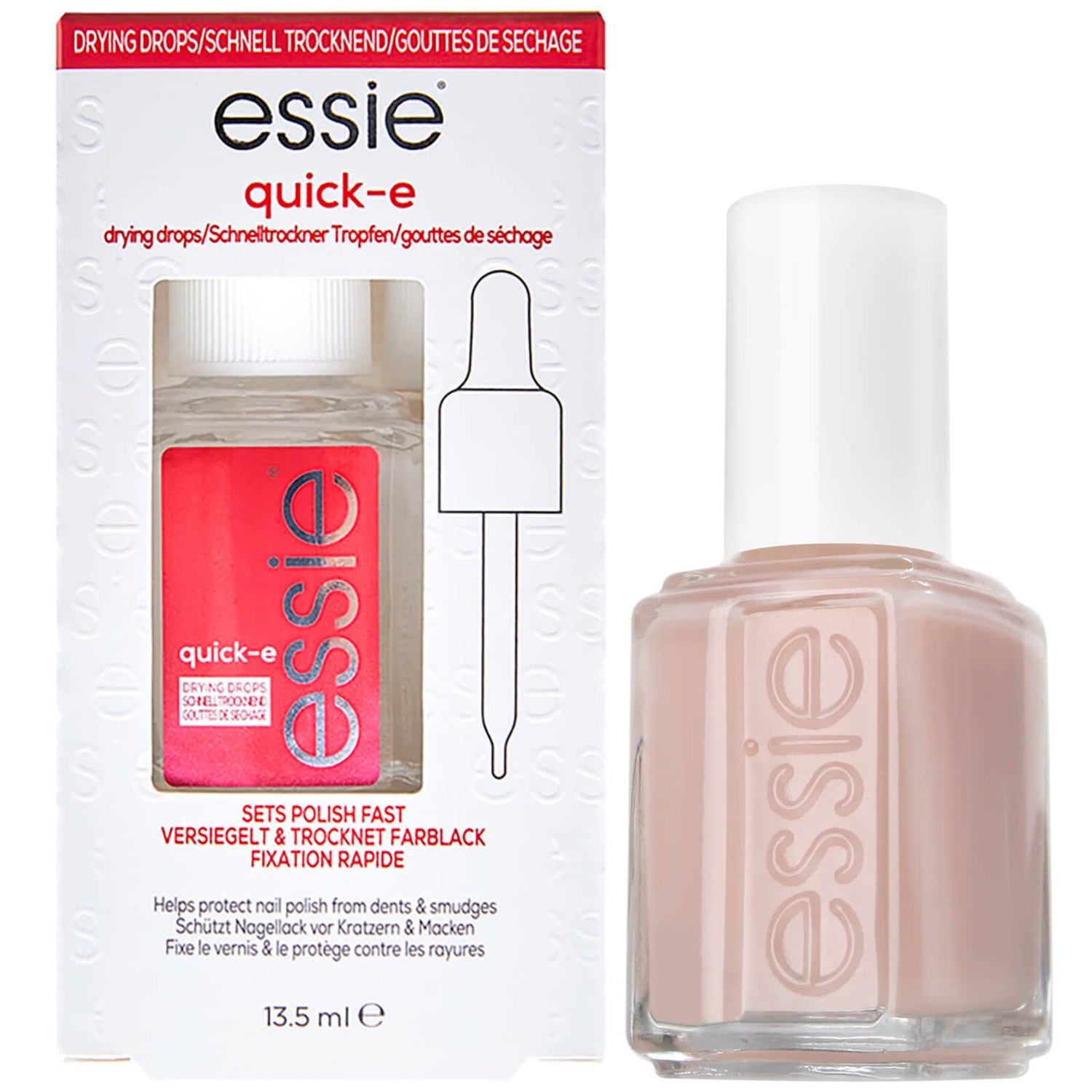 essie Ballet Slippers Pink Nail Polish and Quick Dry Drops Kit
