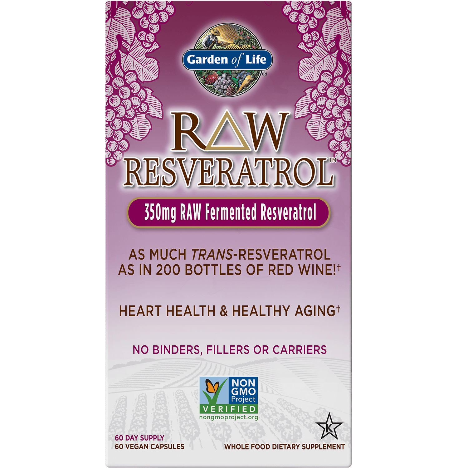 Raw Vegetarian Resveratrol 60 Capsules Every Health UK