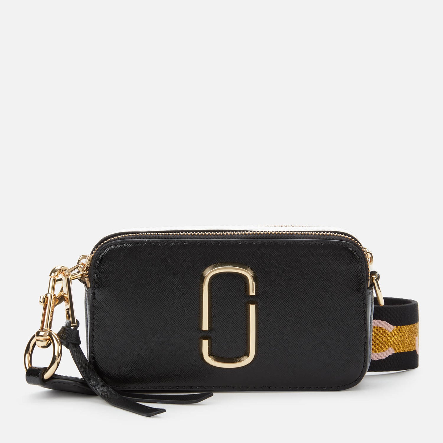 Marc Jacobs Women's Snapshot MJ Cross Body Bag New Black Multi Marc Jacobs Women's Snapshot MJ Cross Body Bag New Black Multi