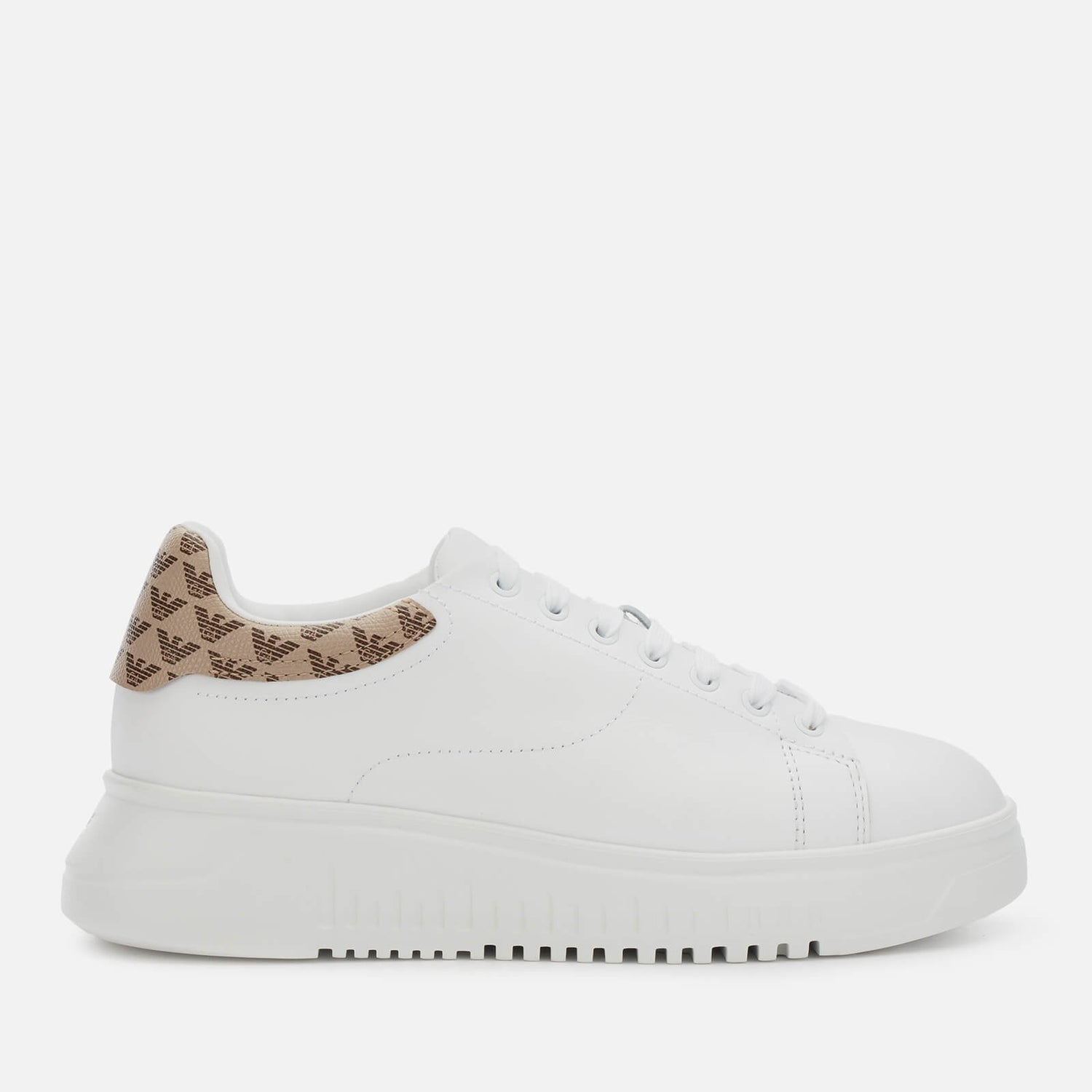 armani white trainers womens