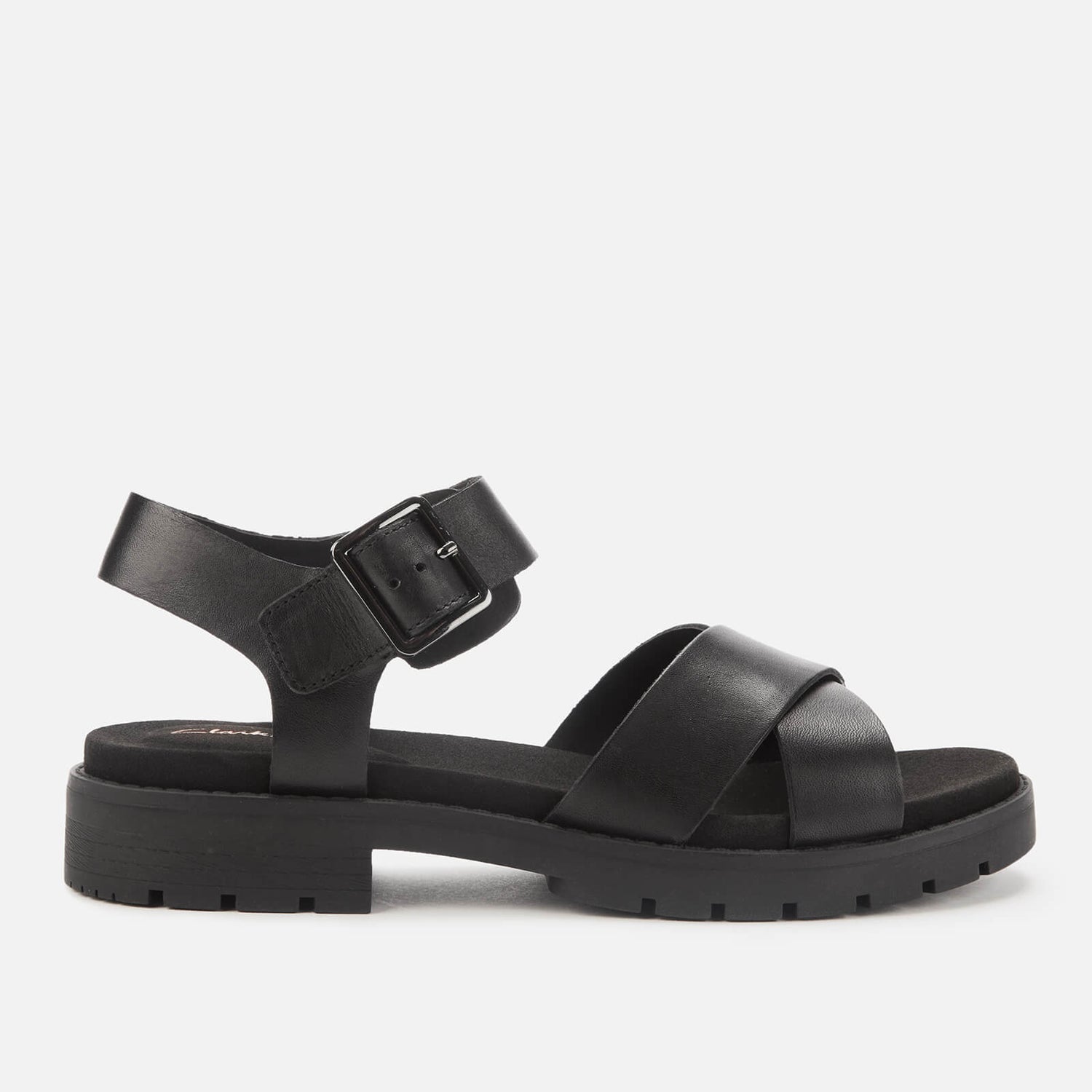 Clarks Women's Orinoco Strap Leather Sandals - Black | FREE UK Delivery ...