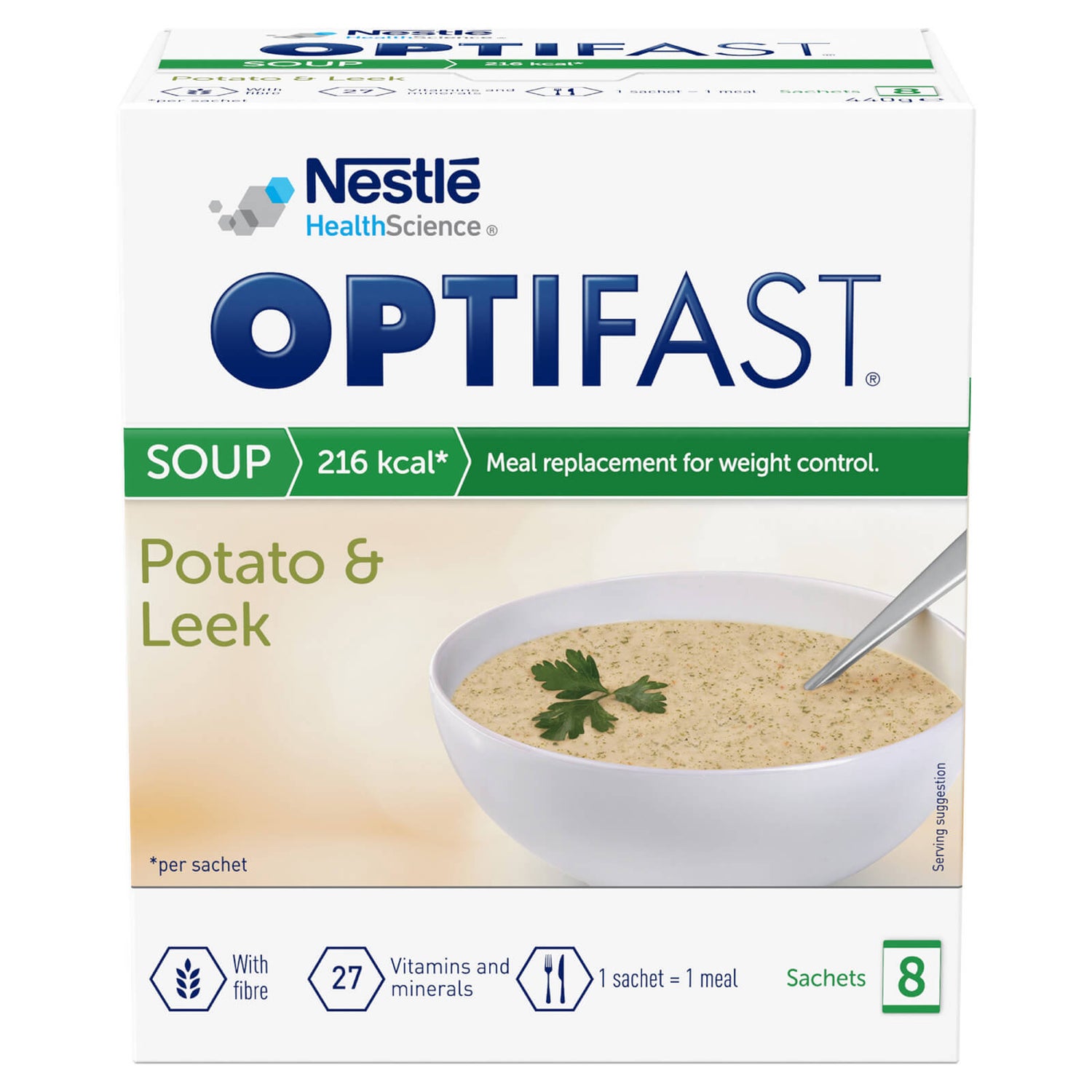 OPTIFAST Leek & Potato Soup x 8 Sachets Every Health