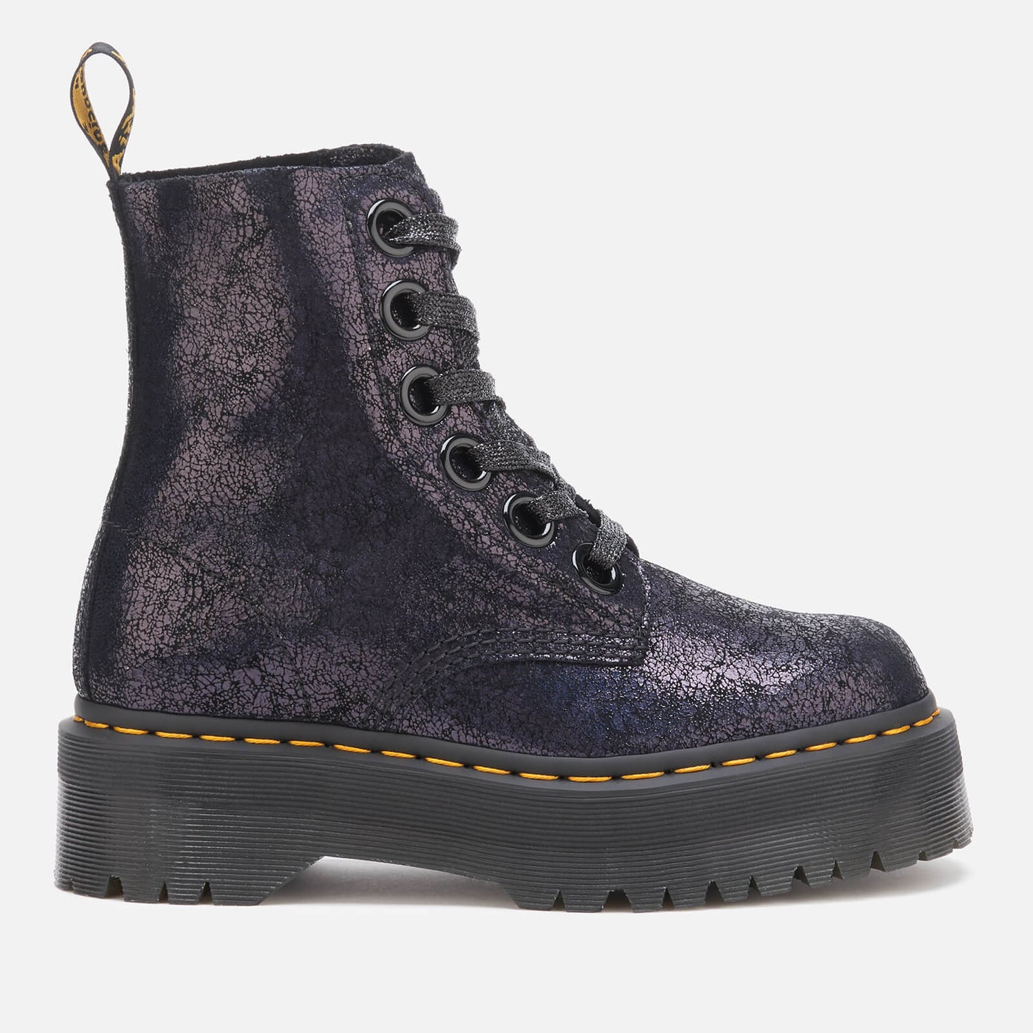 dr martens molly iridescent pink