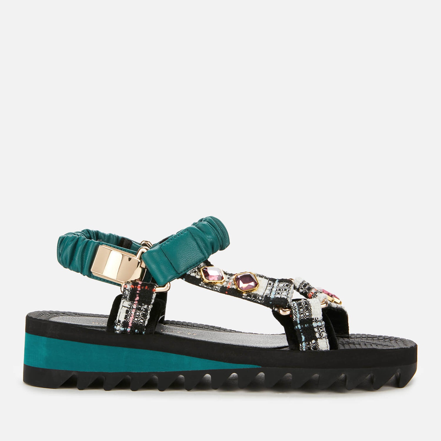 Kurt Geiger London Women's Orion Flat Sandals - Multi/Other | FREE UK ...