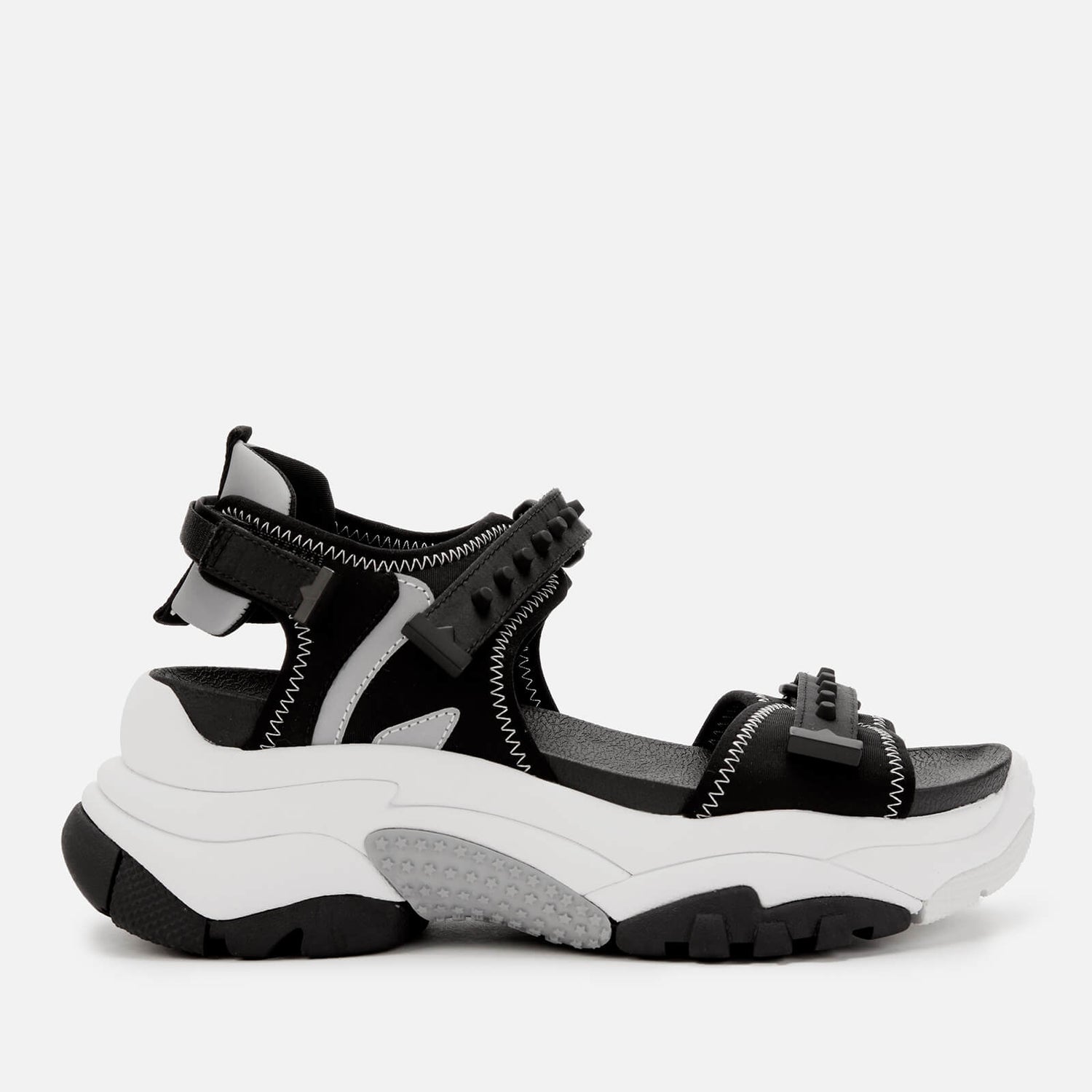 Ash Women's Adapt Chunky Sandals - Black/Silver | FREE UK Delivery