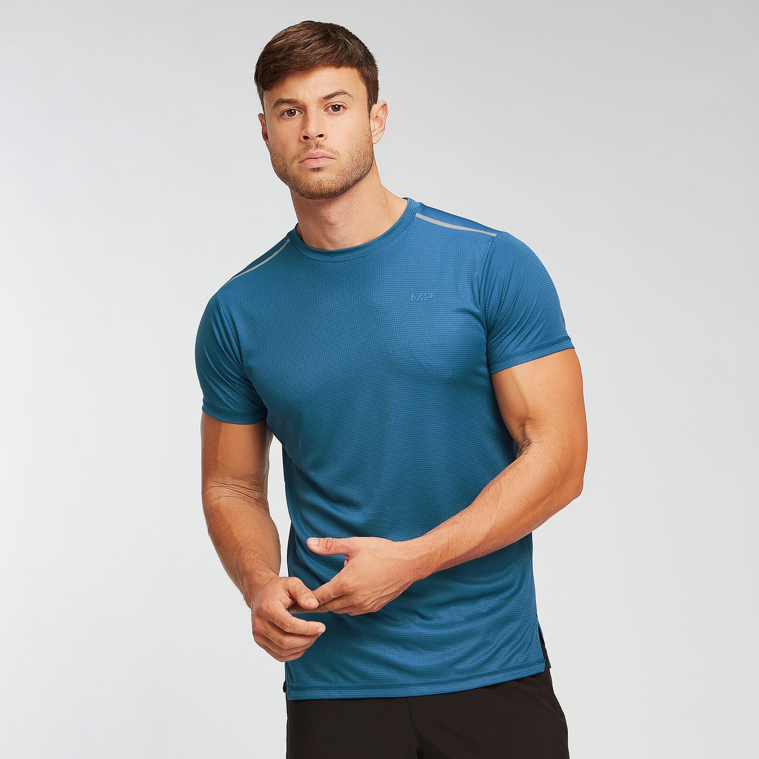 Men's Training Grid T-Shirt | Blue | MYPROTEIN™