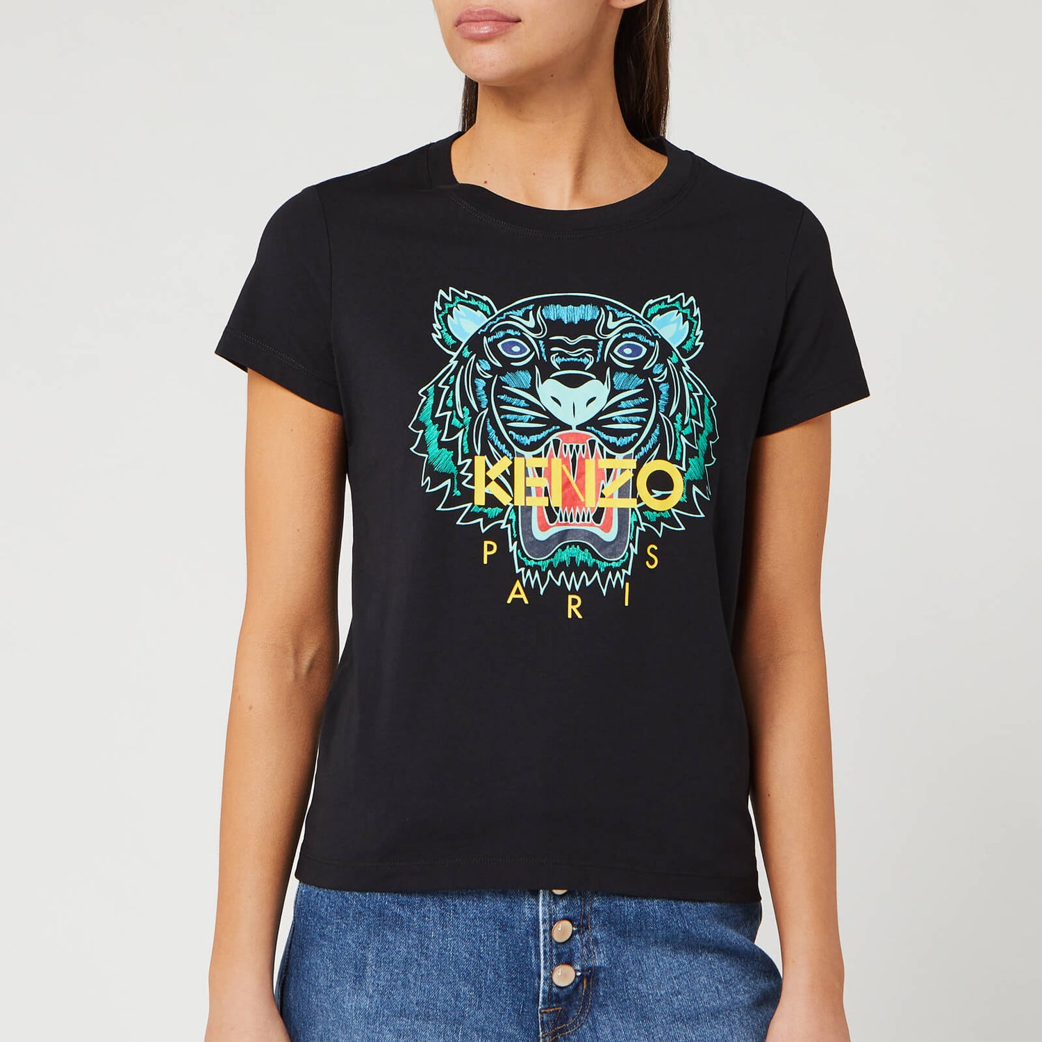 KENZO Women's Classic Tiger T-Shirt - Black - Free UK Delivery Available