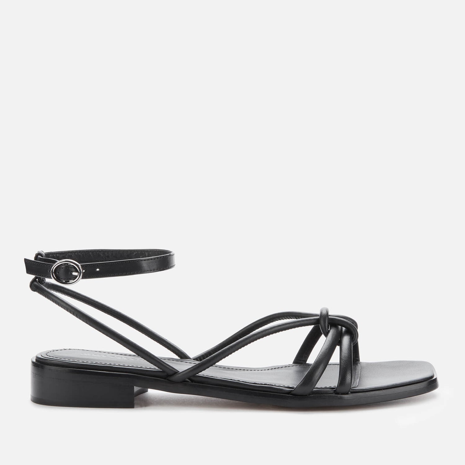 Whistles Women's Knotted Flat Sandals Black