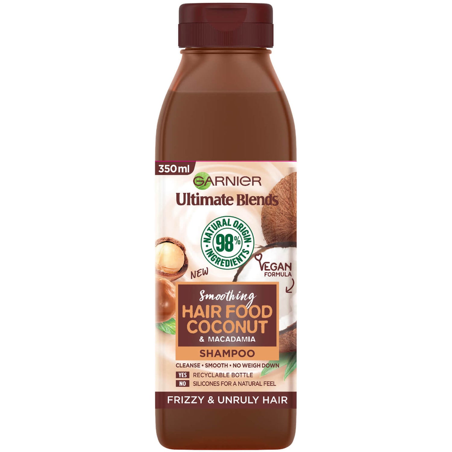 Garnier Ultimate Blends Smoothing Hair Food Coconut Shampoo For Frizzy