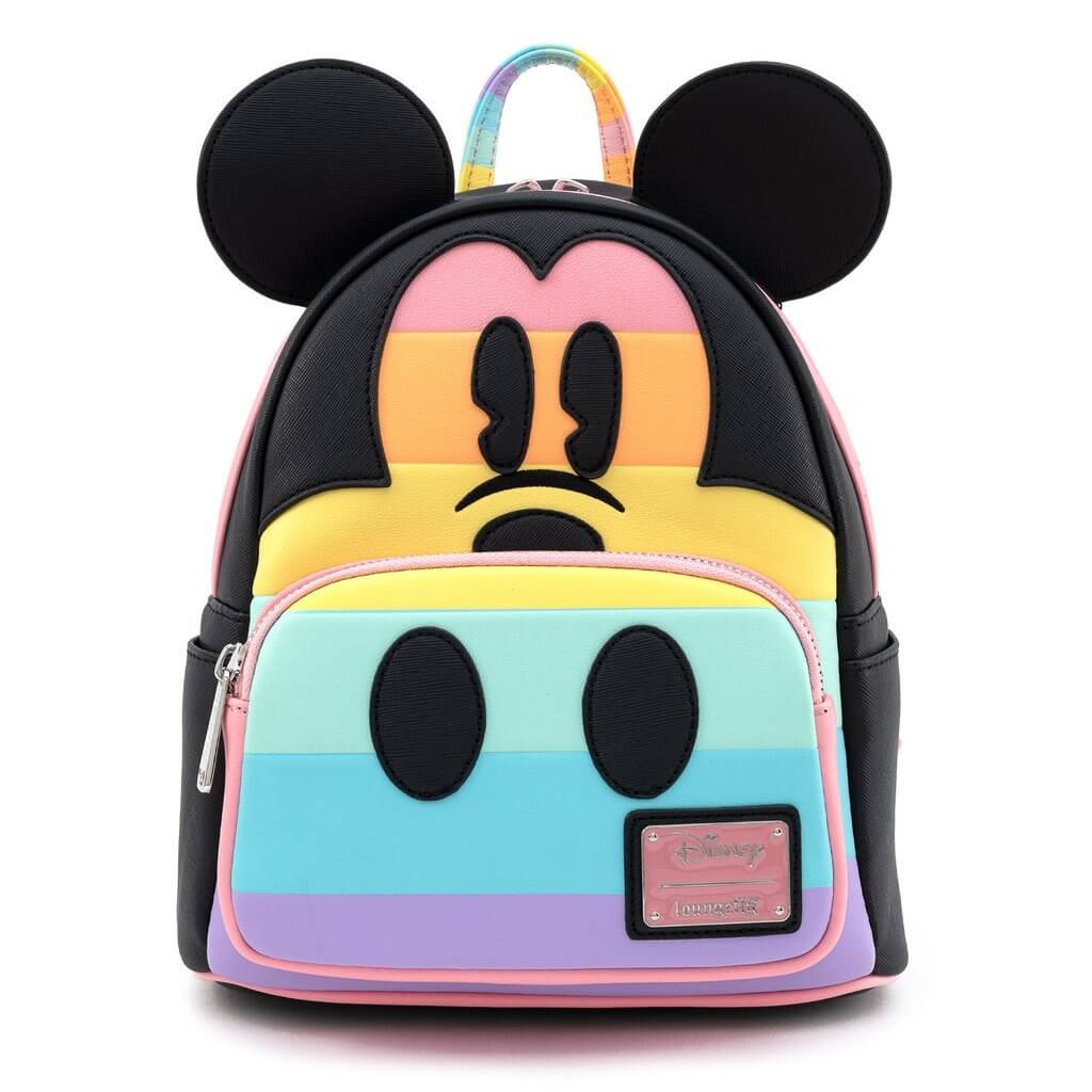 disney store mickey mouse rainbow medium soft toy