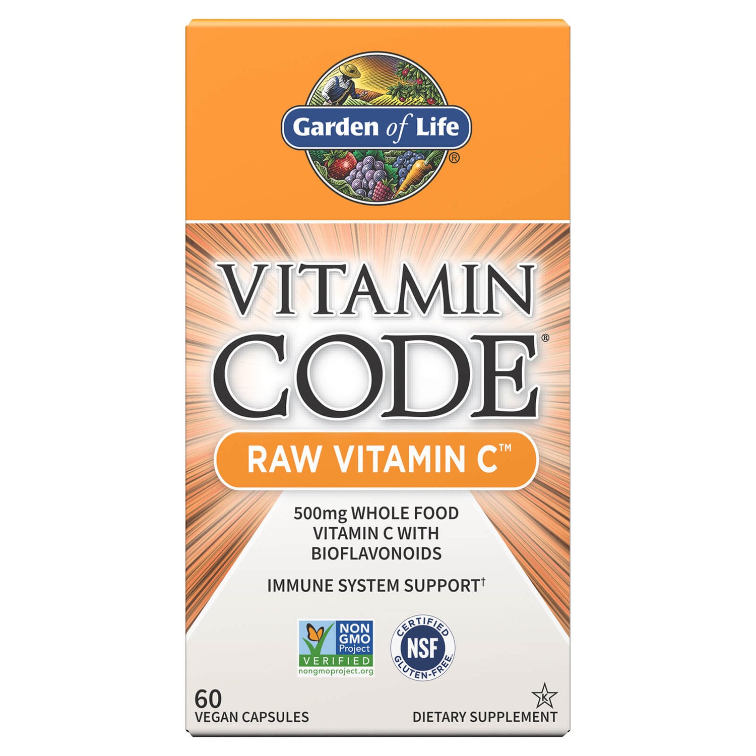 Vitamin Code Raw Vitamin C 60 Capsules Every Health