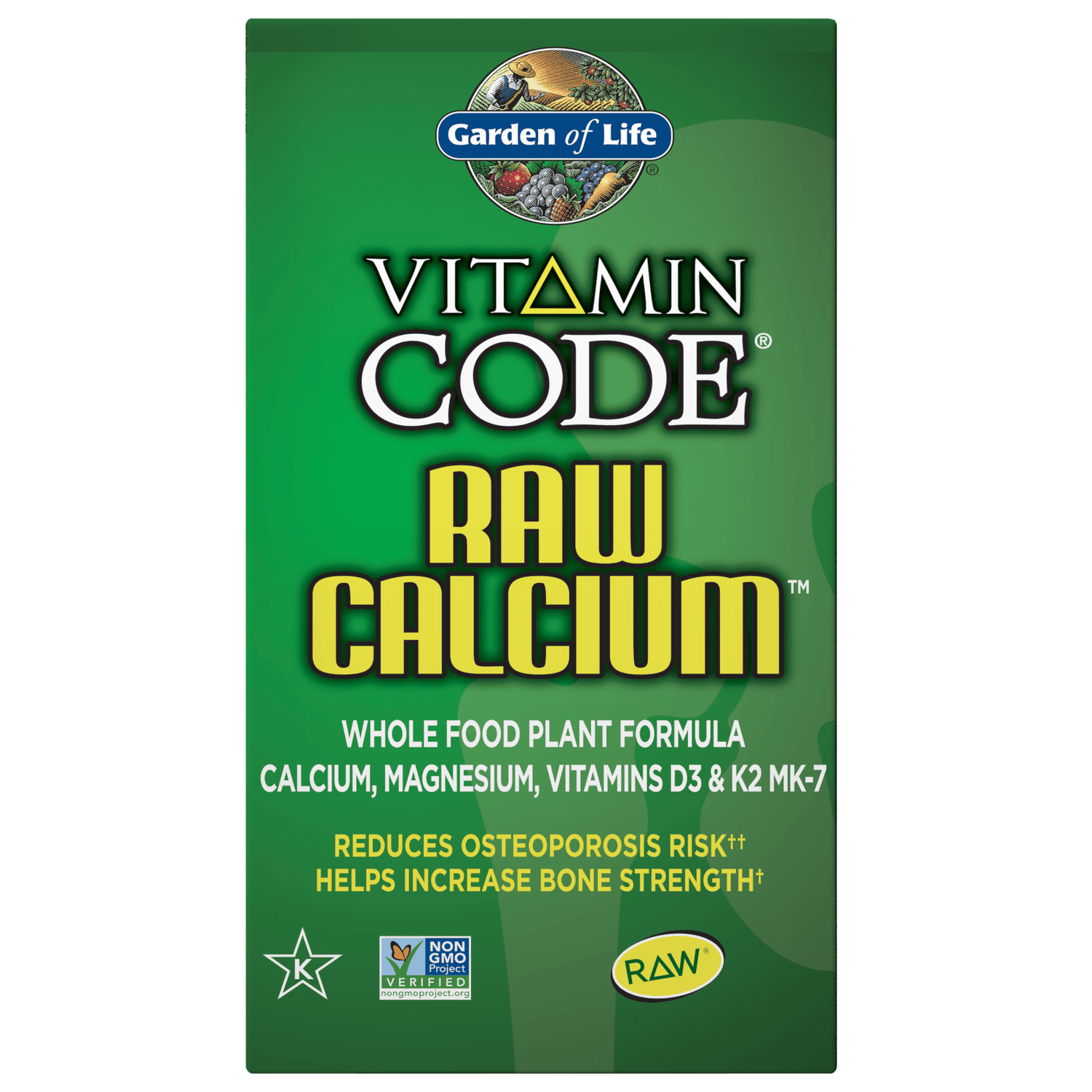 Vitamin Code Raw Calcium 60 Capsules Garden of Life UK