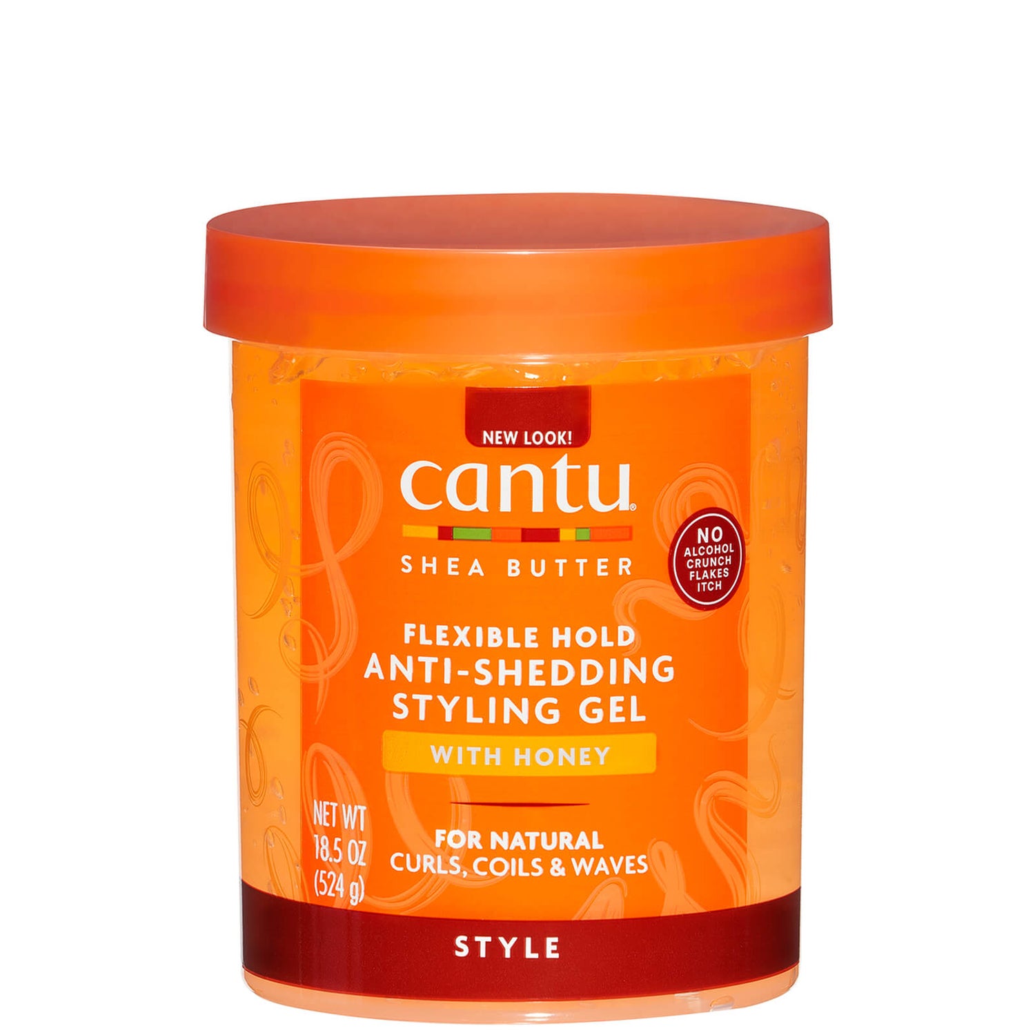 Cantu Shea Butter Maximum Hold AntiShedding Styling Gel with Honey 18.