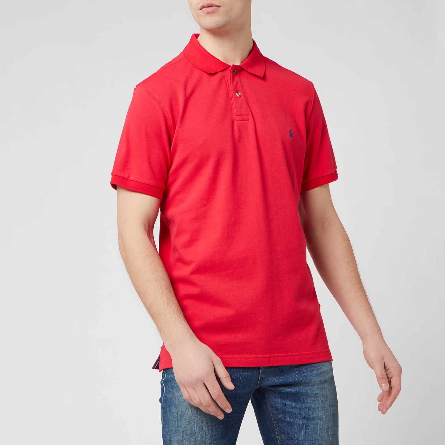 Joules Men's Woody Slim Fit Polo Shirt Poppy