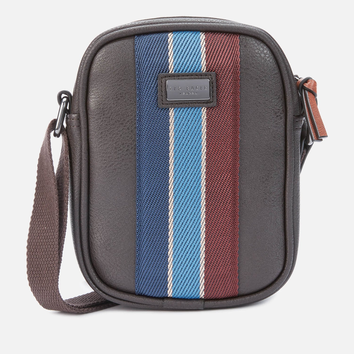 Ted Baker Men's House Mini Flight Cross Body Bag Chocolate