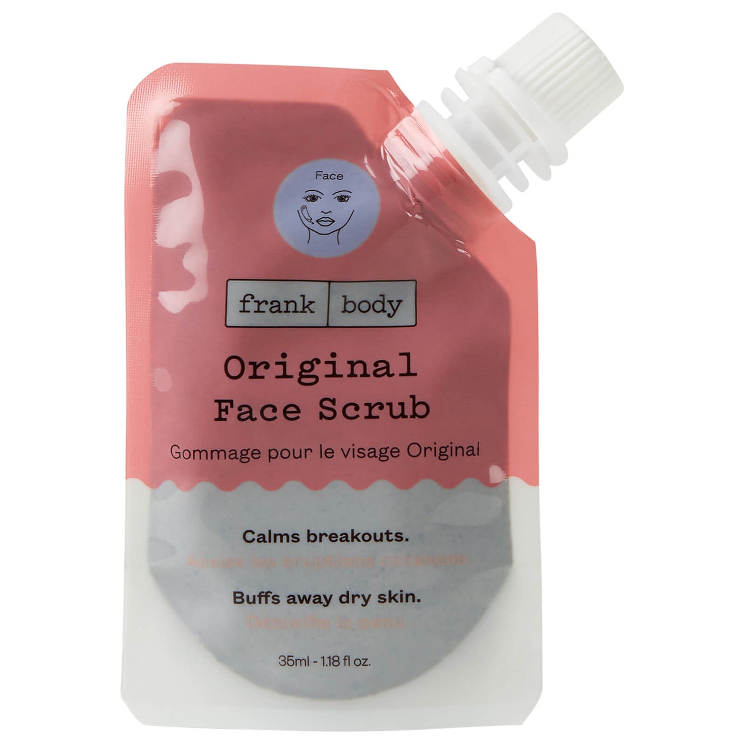 Frank Body Original Face Scrub Pouch LOOKFANTASTIC
