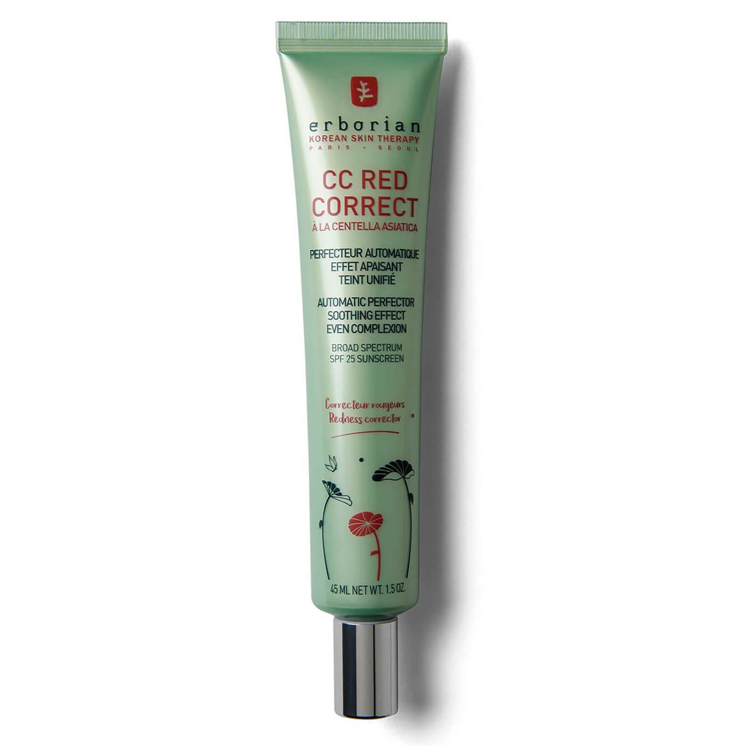 Erborian CC Red Correct Colour Correcting AntiRedness Cream With Soothing Effect SPF25 45ml
