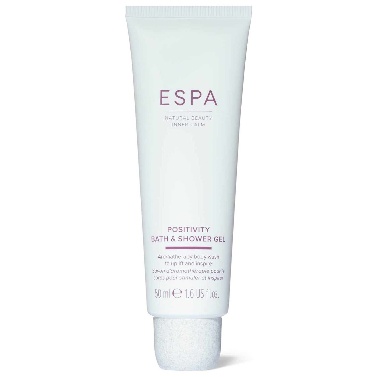 ESPA Positivity Bath and Shower Gel 50ml (Tube) LOOKFANTASTIC