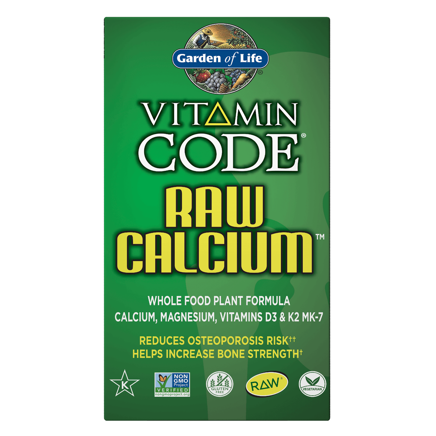 Vitamin Code Raw Calcium 120 Capsules Every Health UK