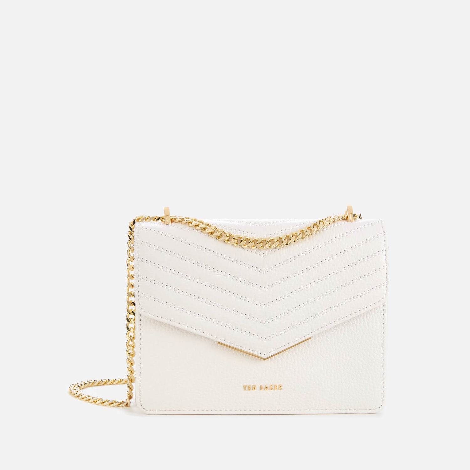 Ted Baker Women's Bonitah Quilted Envelope Mini Cross Body Ivory