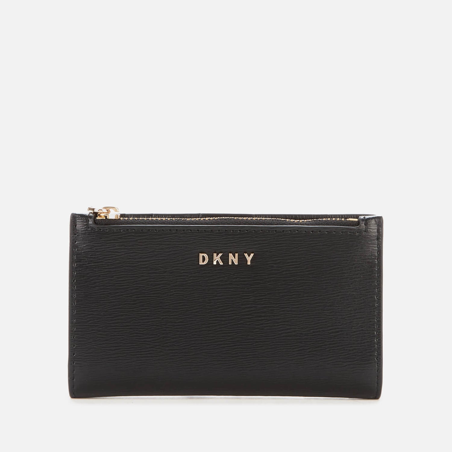 Dkny Women's Bryant-New Bifold Card Holder - Sutton - Black/Gold