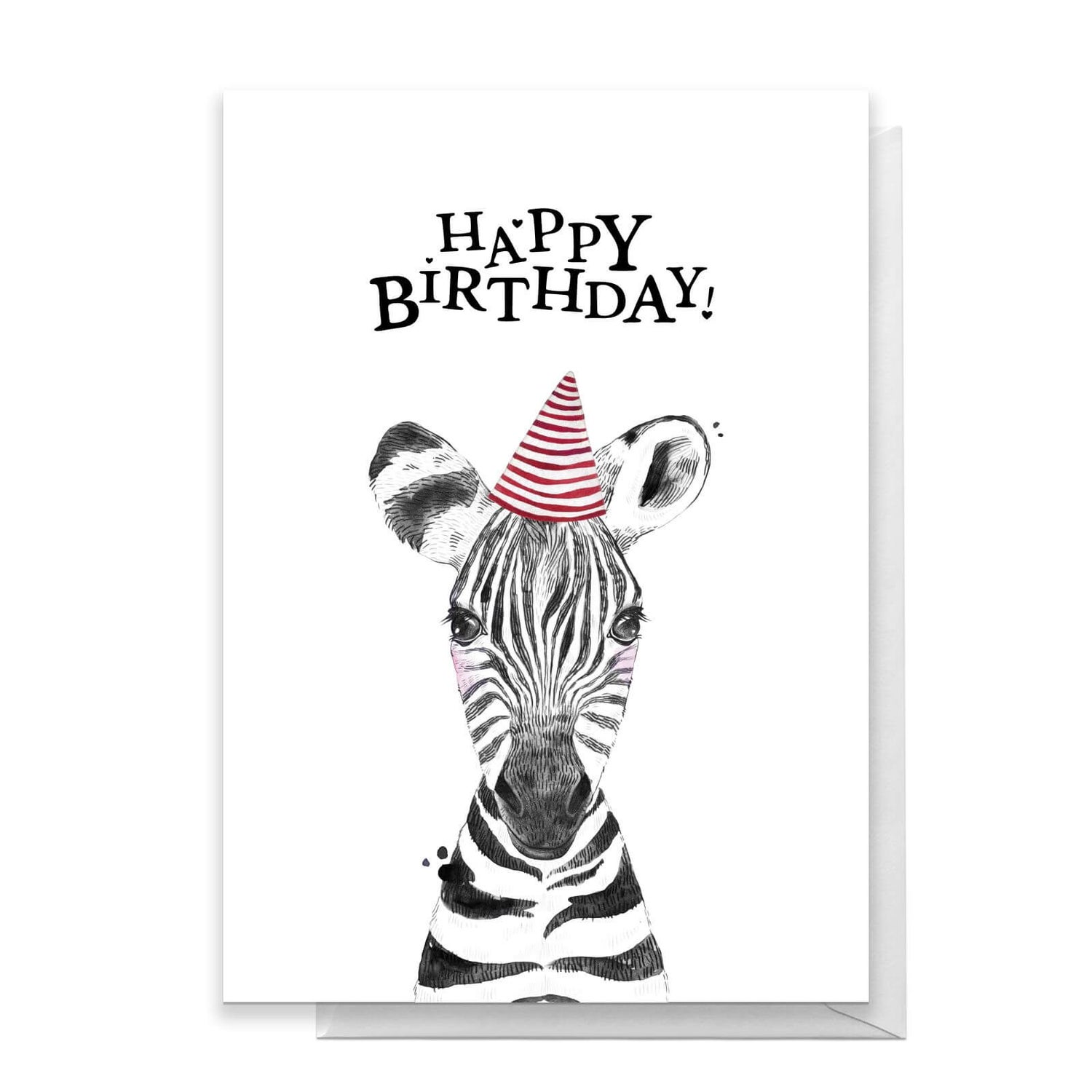 Birthday Cards Paper Greeting Cards Zebra Happy Birthday Card