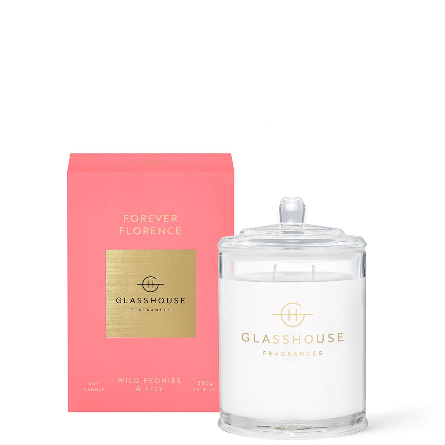 Glasshouse Fragrances Forever Florence Candle 380g LOOKFANTASTIC AU