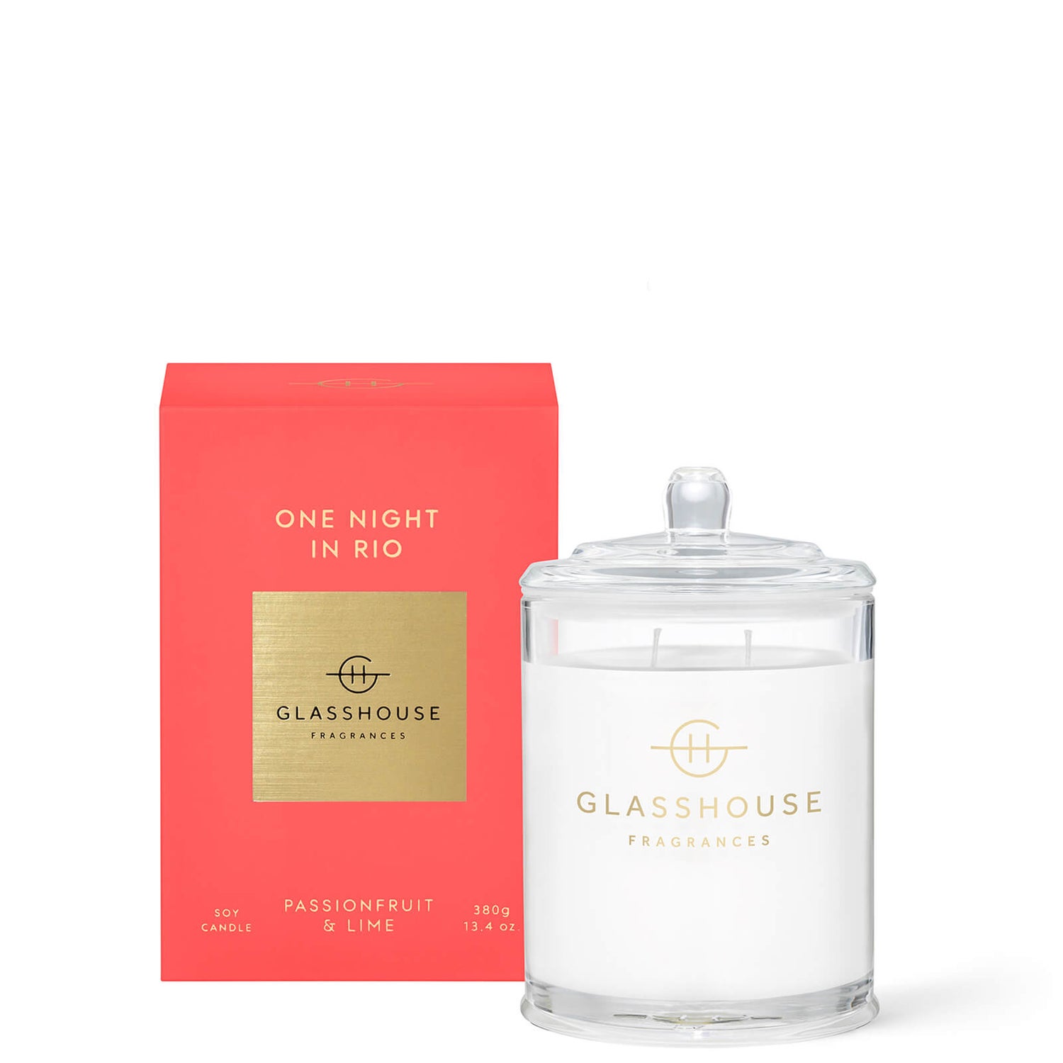 Glasshouse Fragrances One Night in Rio Candle 380g LOOKFANTASTIC