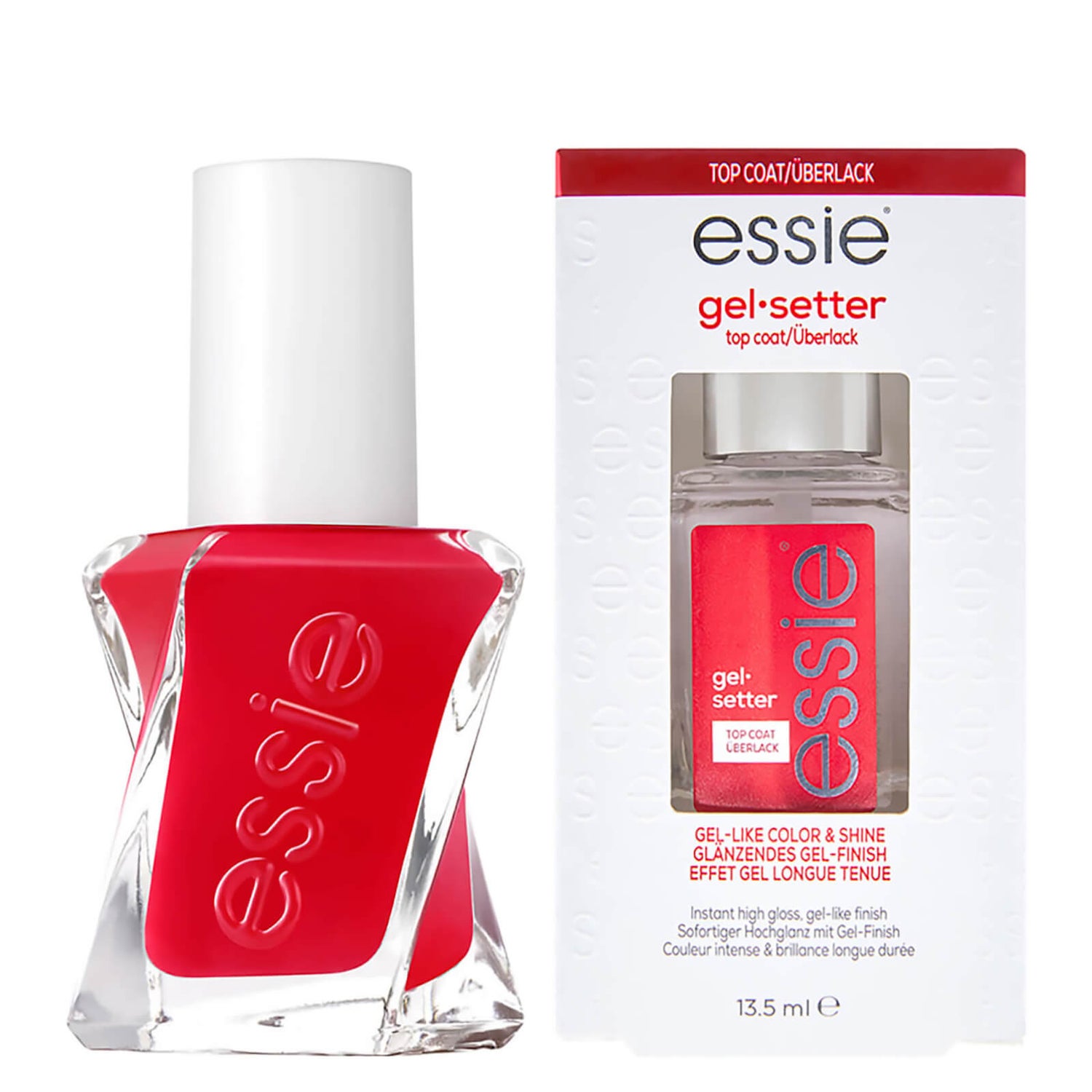essie Gel Nail Polish at Home Red Gel Polish Manicure Bundle