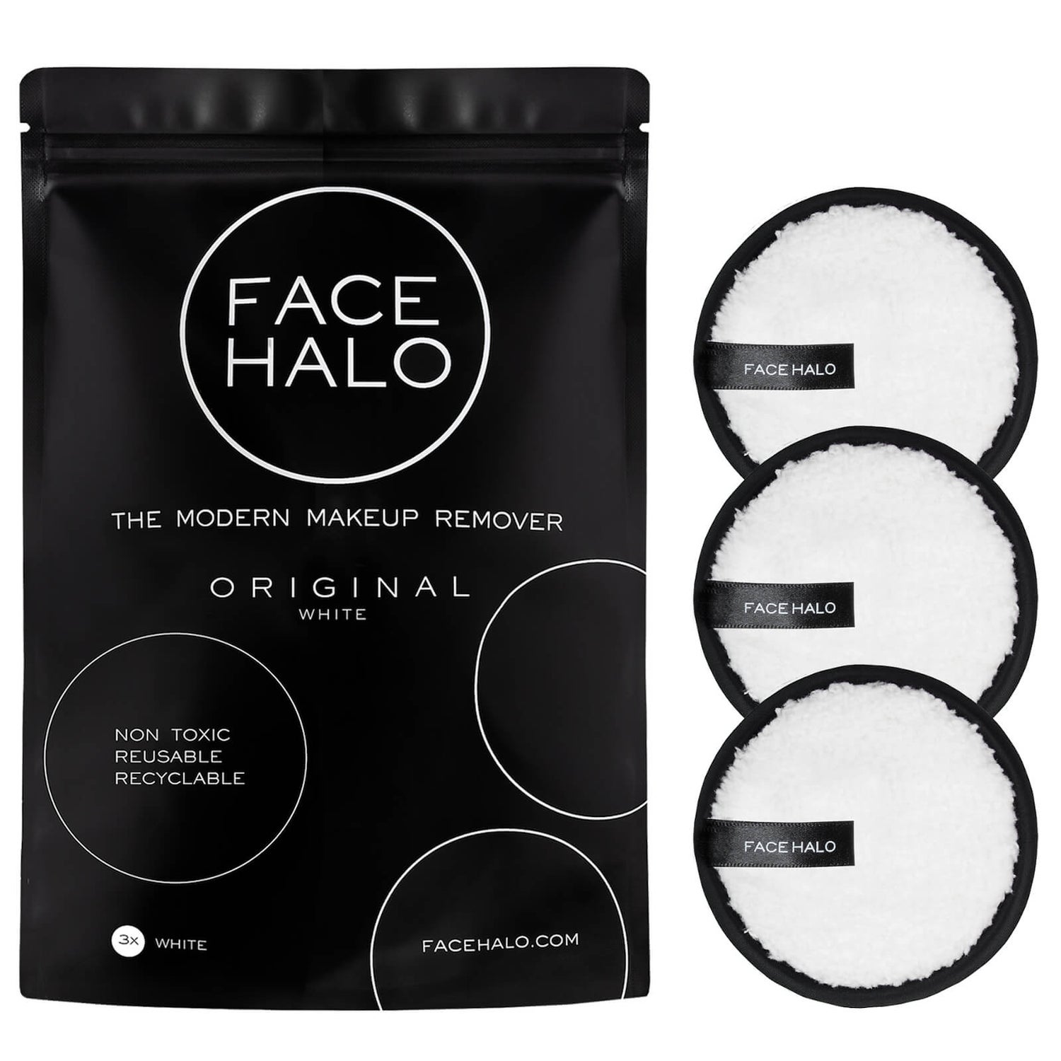 Face Halo The Modern Makeup Remover Original 3 Pack Entrega GRÁTIS
