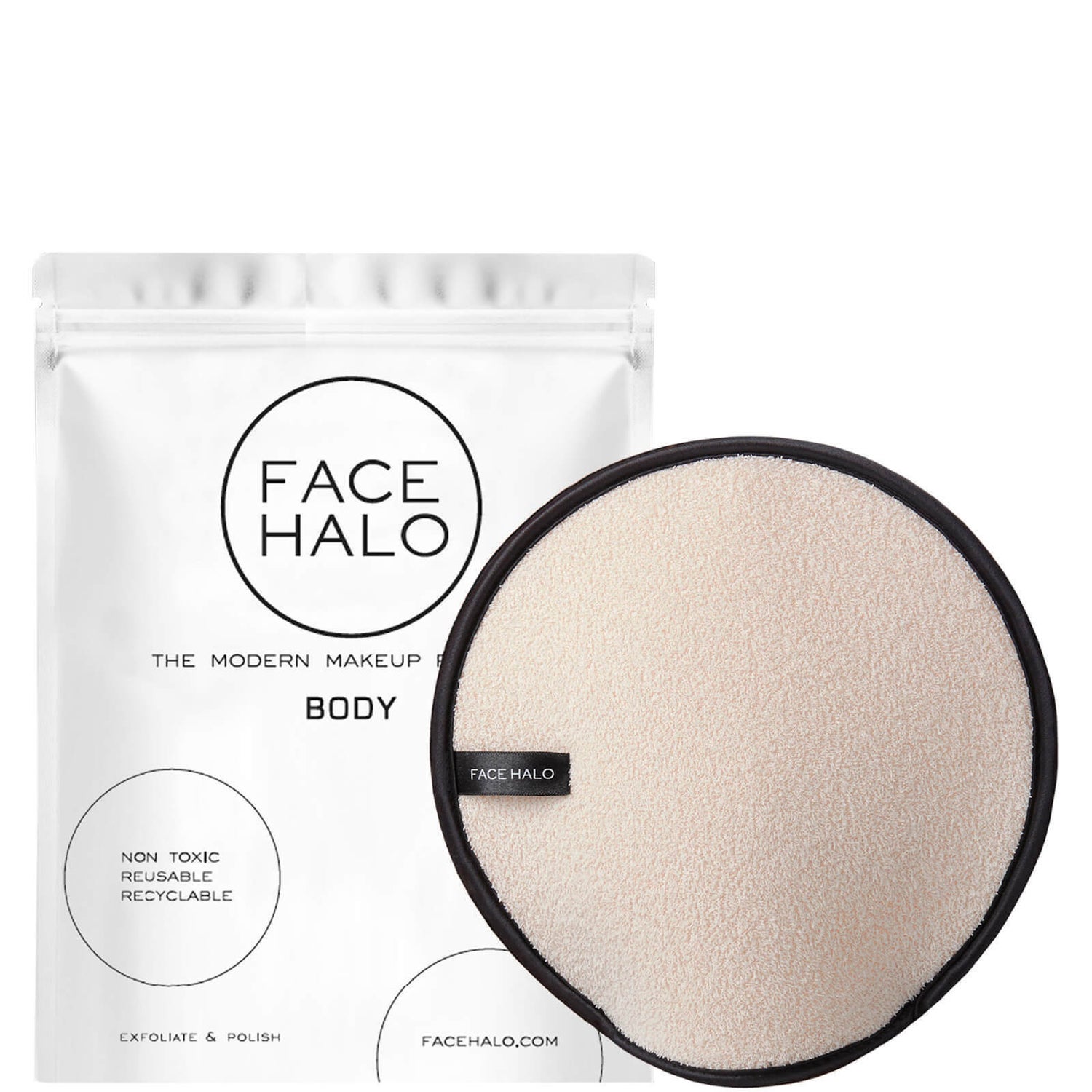 Face Halo Exfoliate and Polish Body Mitt LOOKFANTASTIC