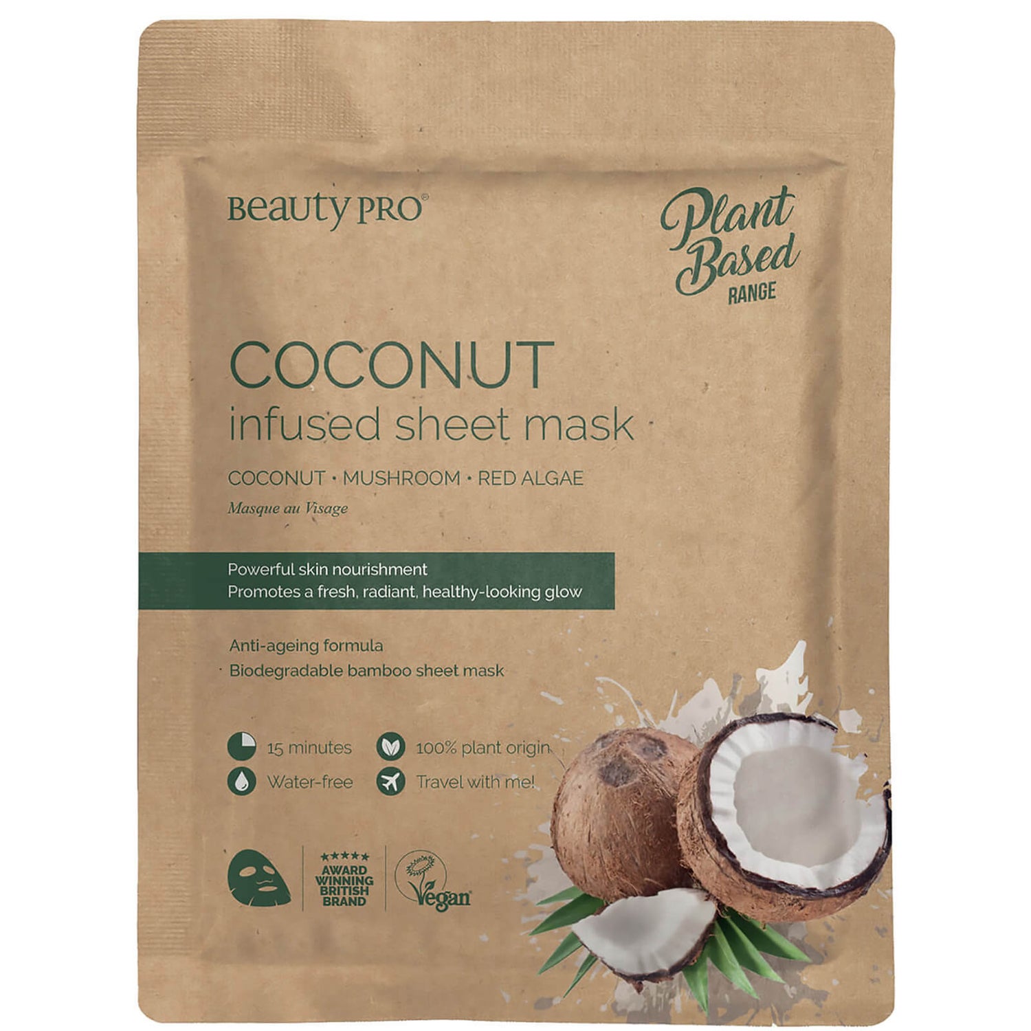 BeautyPro Coconut Oil Nourishing Mask 22ml LOOKFANTASTIC