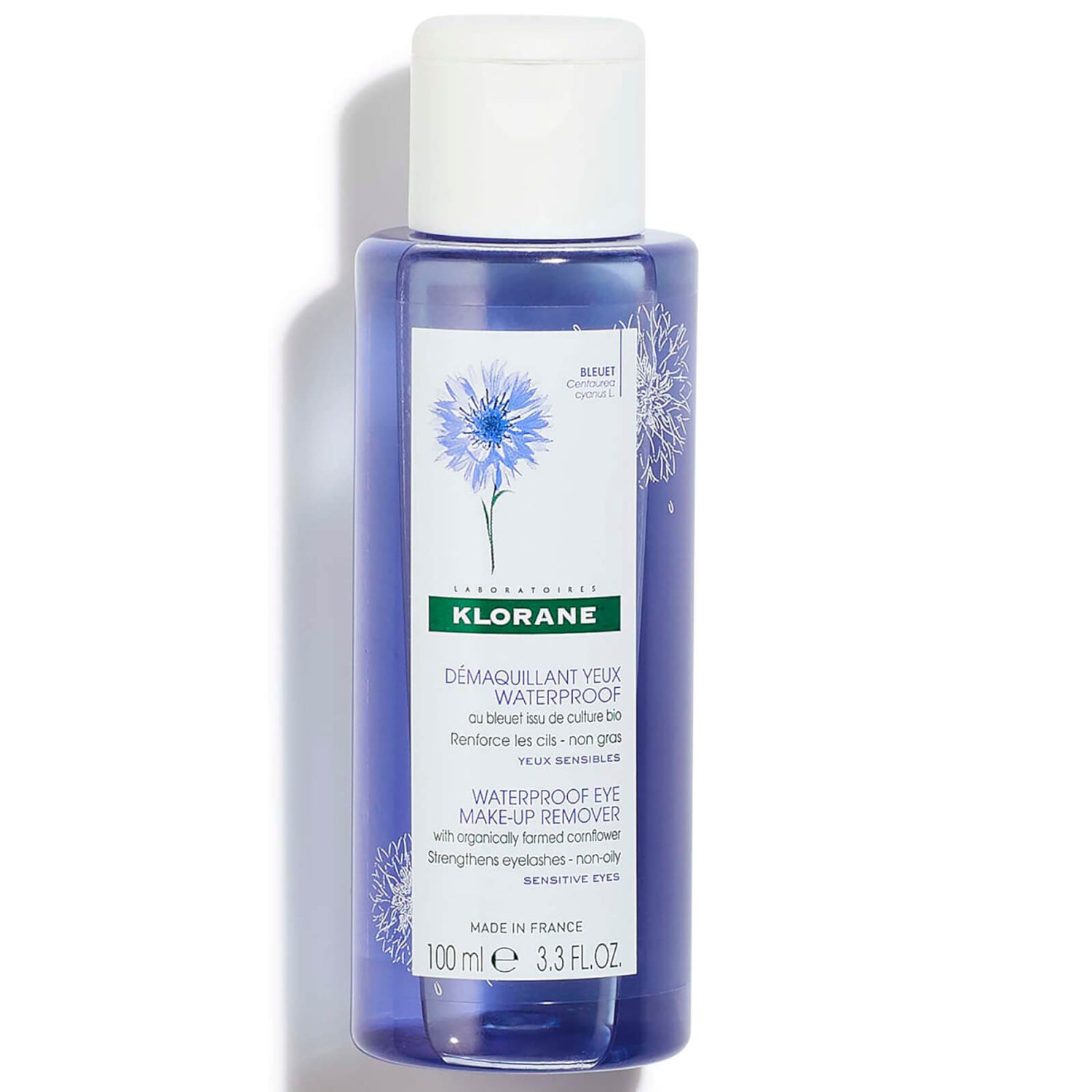 KLORANE Soothing Waterproof Eye Makeup Remover with Organic Cornflower