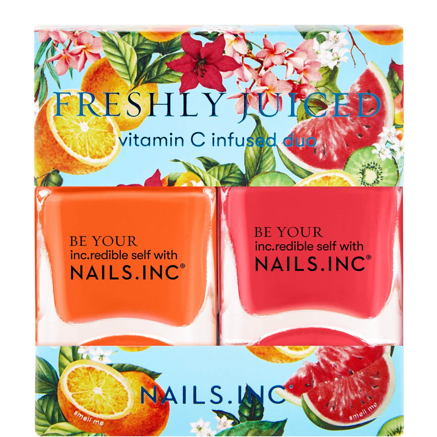nails inc. Freshly Juiced Top Coat Duo 2 x 14ml LOOKFANTASTIC