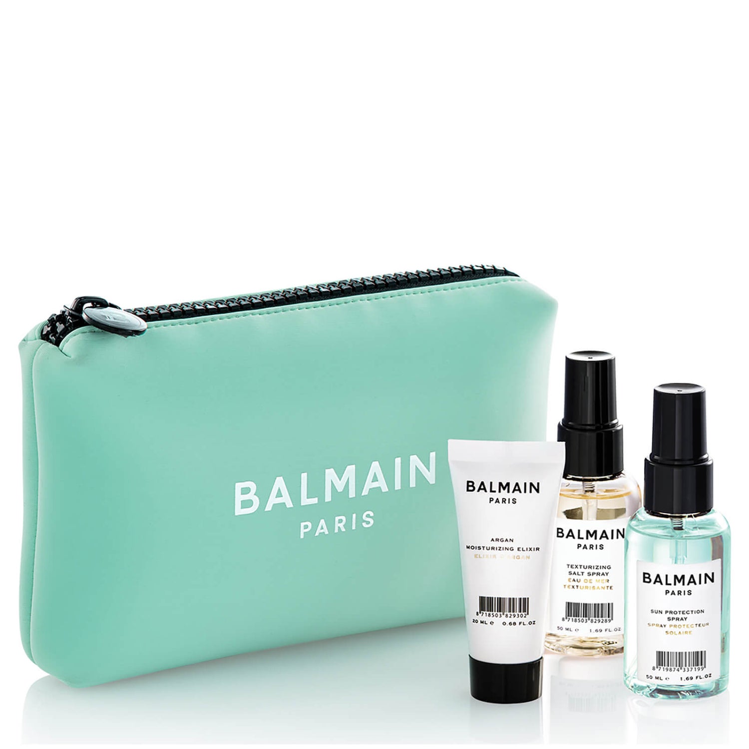 Balmain Limited Edition Cosmetic Bag Green LOOKFANTASTIC