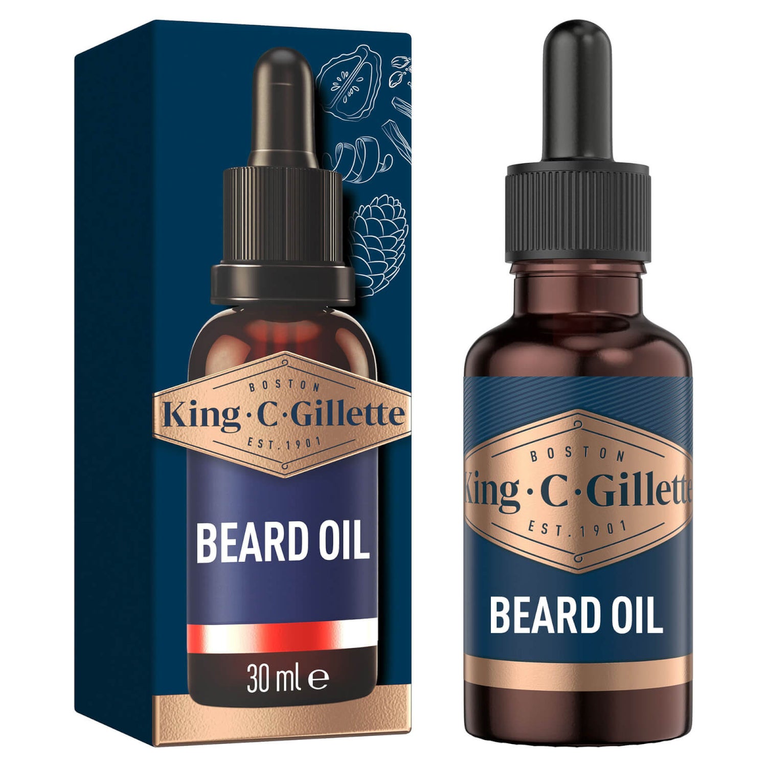 King C. Gillette Beard Oil 30ml for Men Gillette UK