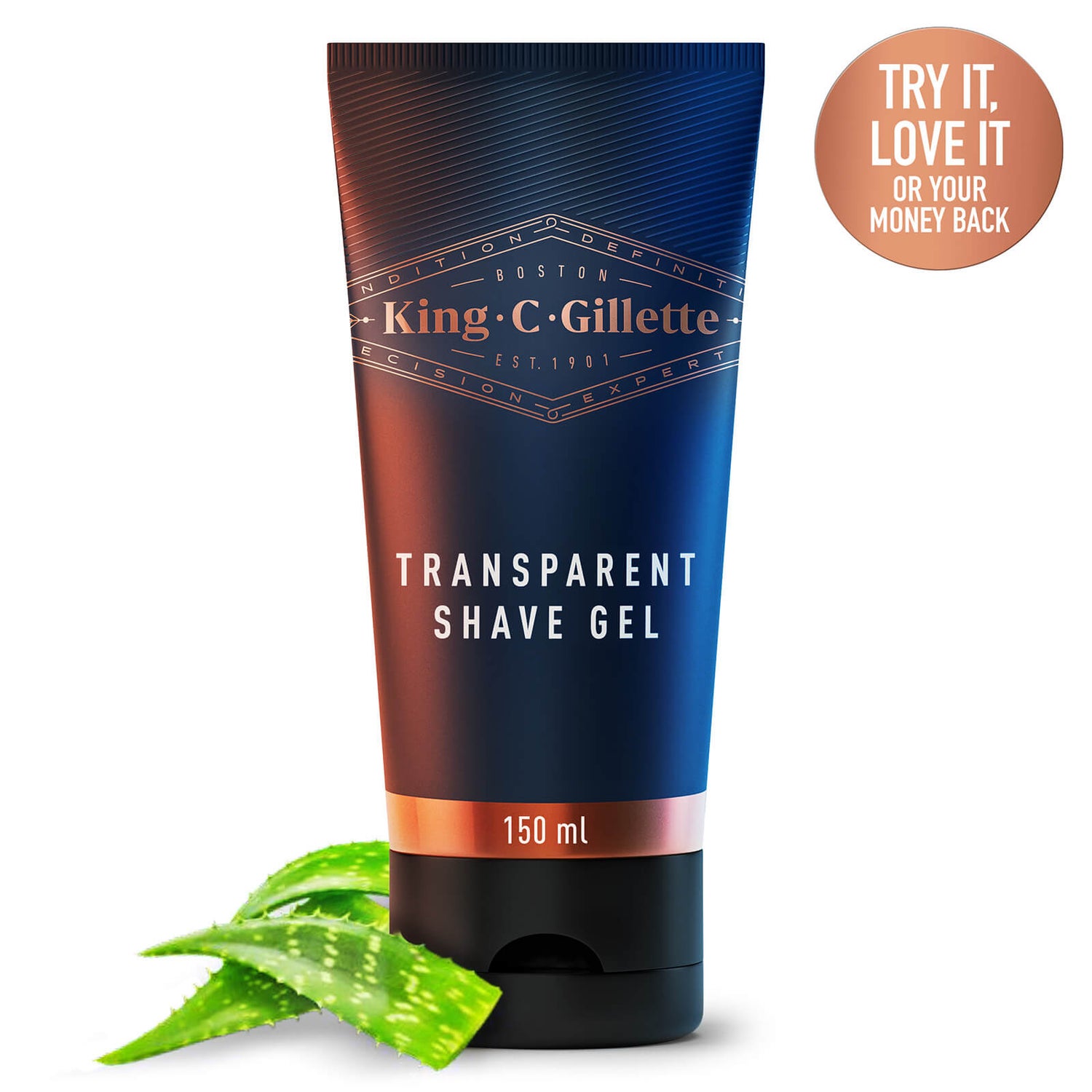 Transparent Shaving Gel 150ml King C. Gillette
