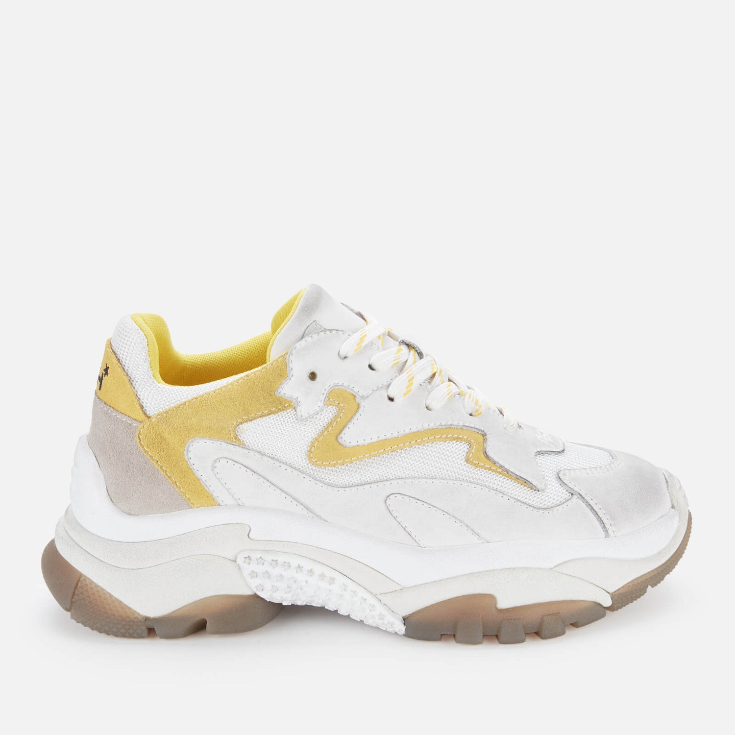 ash addict white trainers