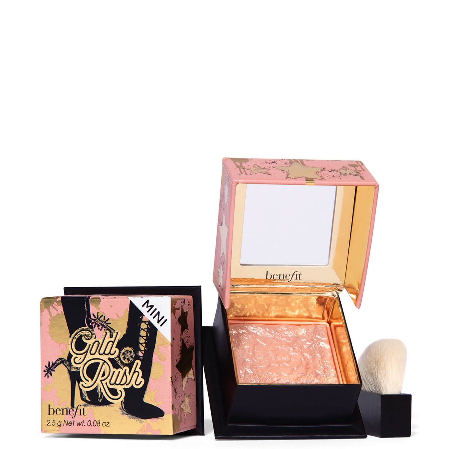 benefit Gold Rush Golden Nectar Powder Blush Mini 2.5g Free Shipping