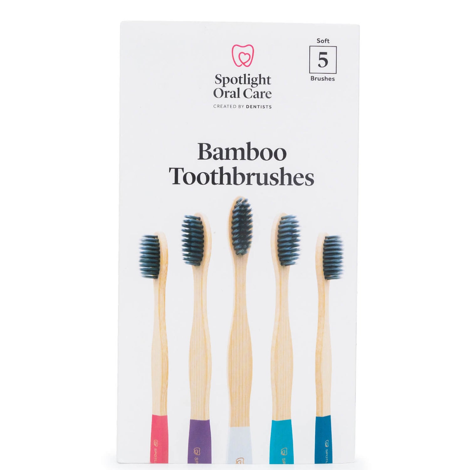 Spotlight Oral Care Bamboo Toothbrush Pack (Pack of 5) LOOKFANTASTIC