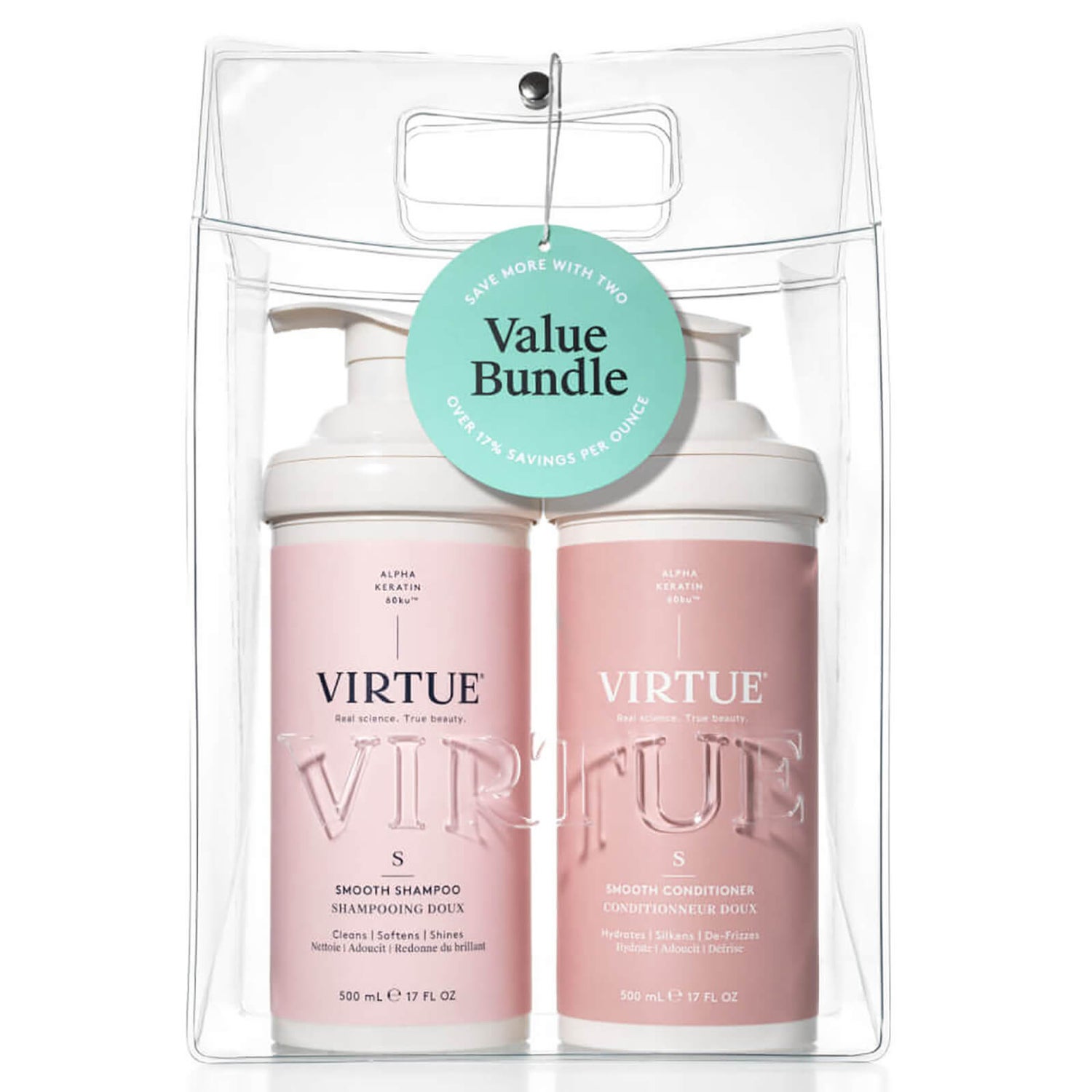 Virtue Smooth Professional Shampoo & Conditioner Duo LOOKFANTASTIC